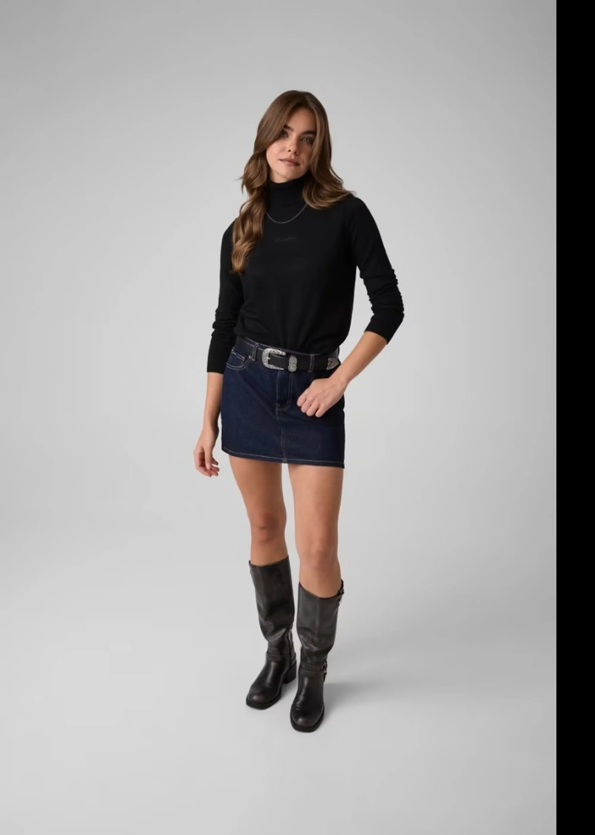 Guess Jeans Maglia In Misto Lana Nero W6Br03Z1246 188567