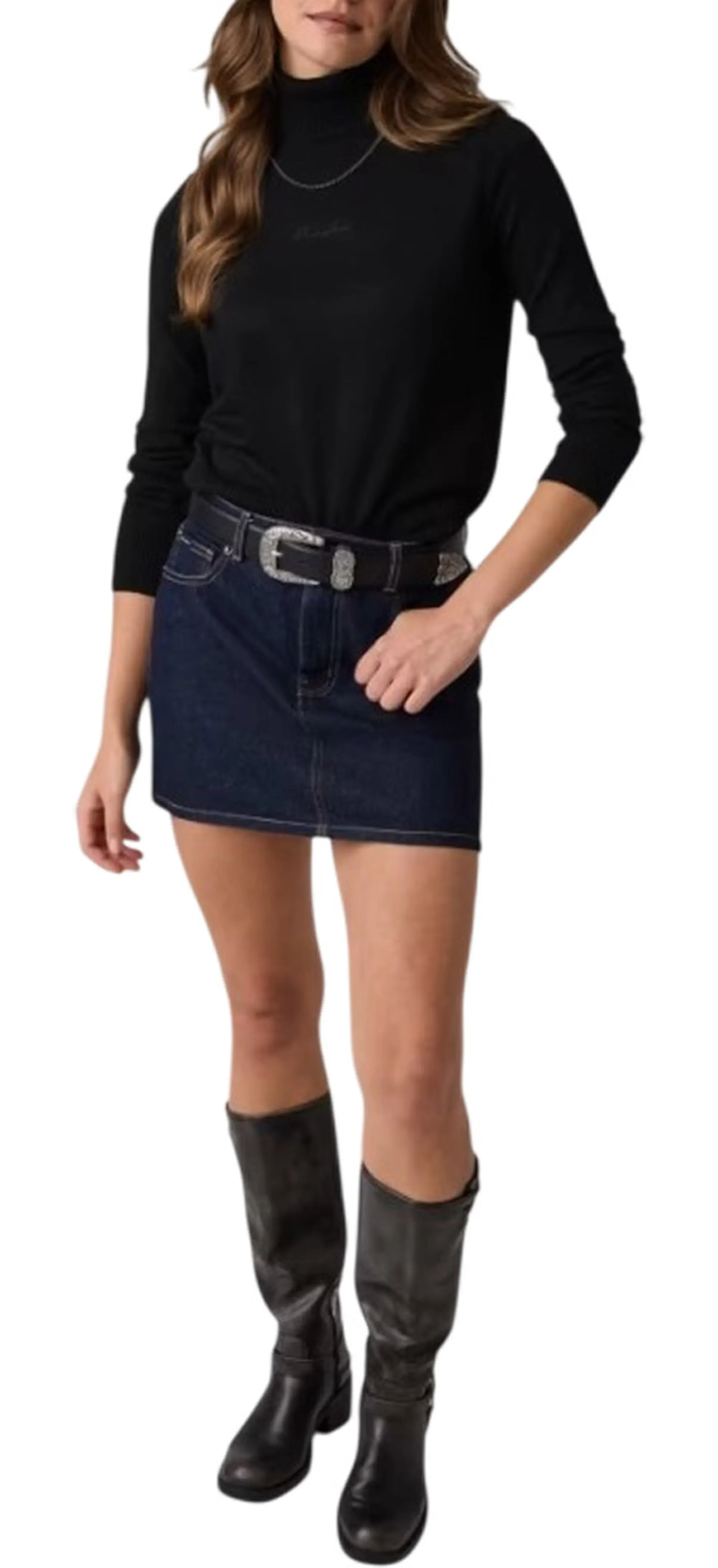 Guess Jeans B'Wool Blend Sweater' Black W6Br03Z1246 188854