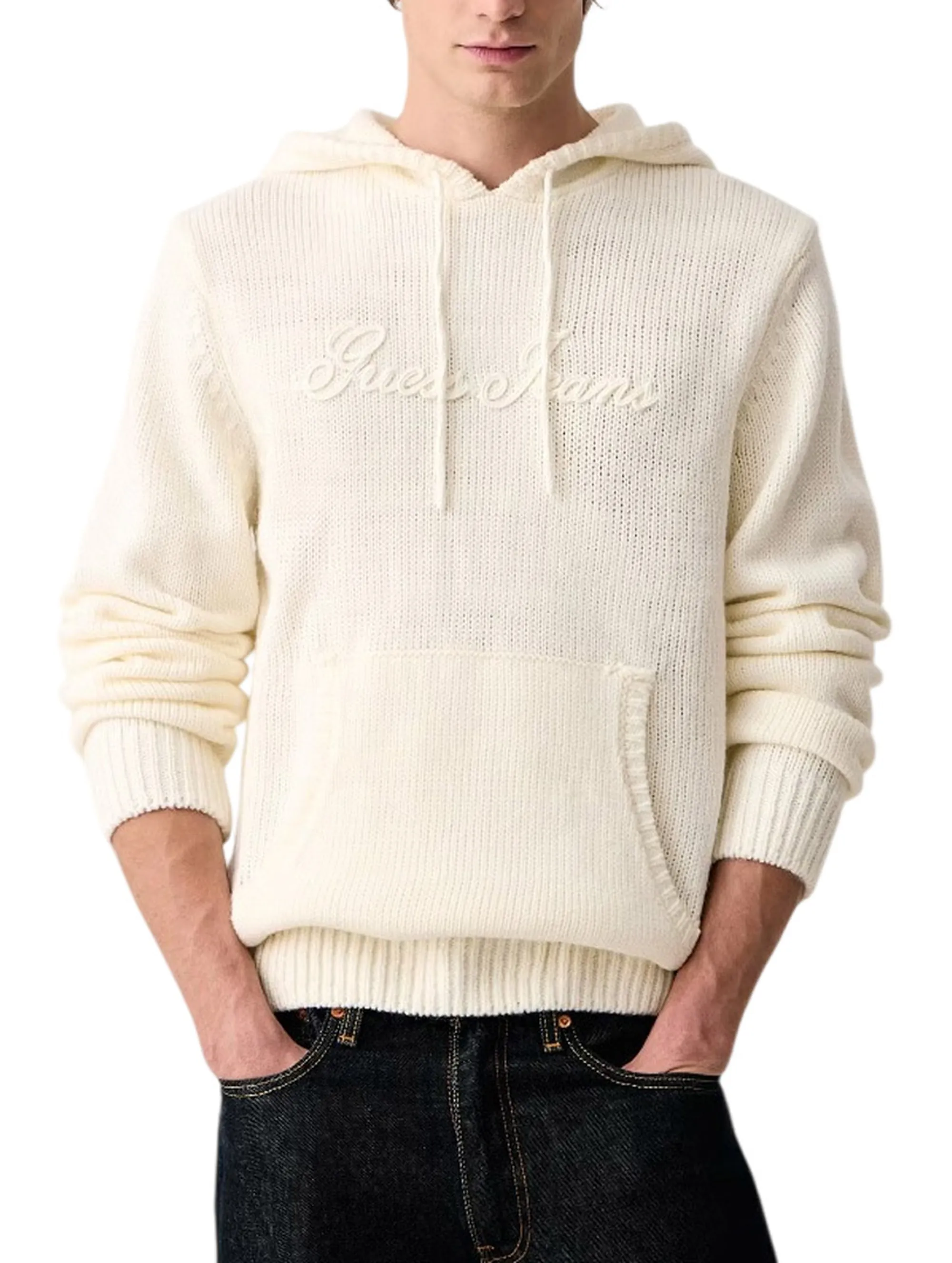 Guess Jeans Maglia Ricamata Bianco Sporco M6Br08Z1231 188118