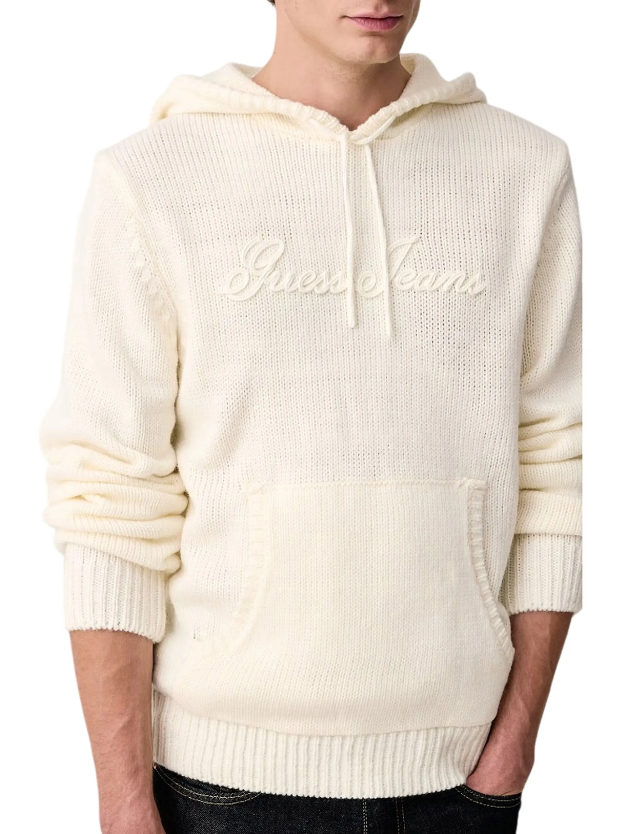 Guess Jeans Maglia Ricamata Bianco Sporco M6Br08Z1231 188121