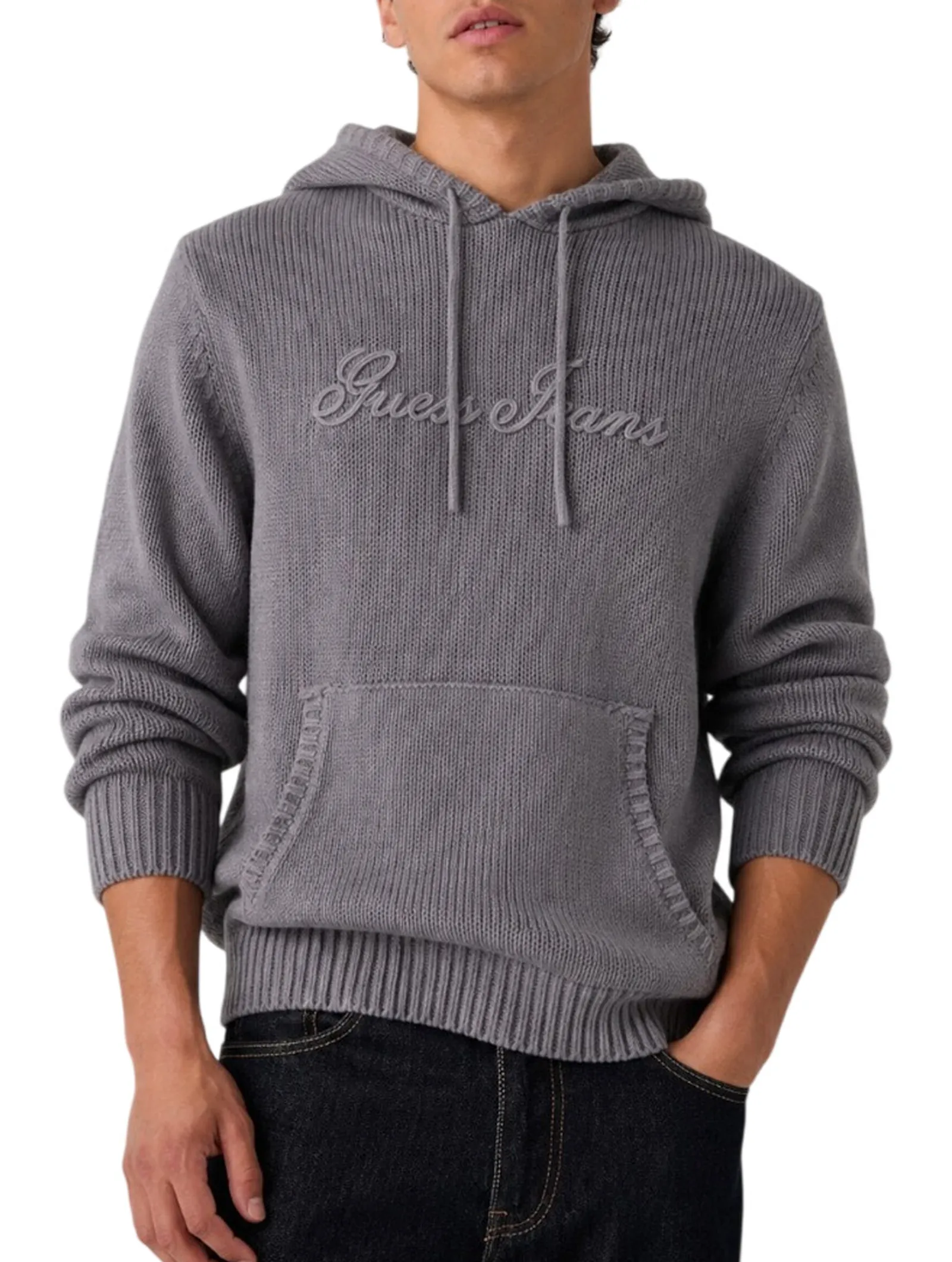 Guess Jeans Maglia Ricamata Grigio M6Br08Z1231 188114
