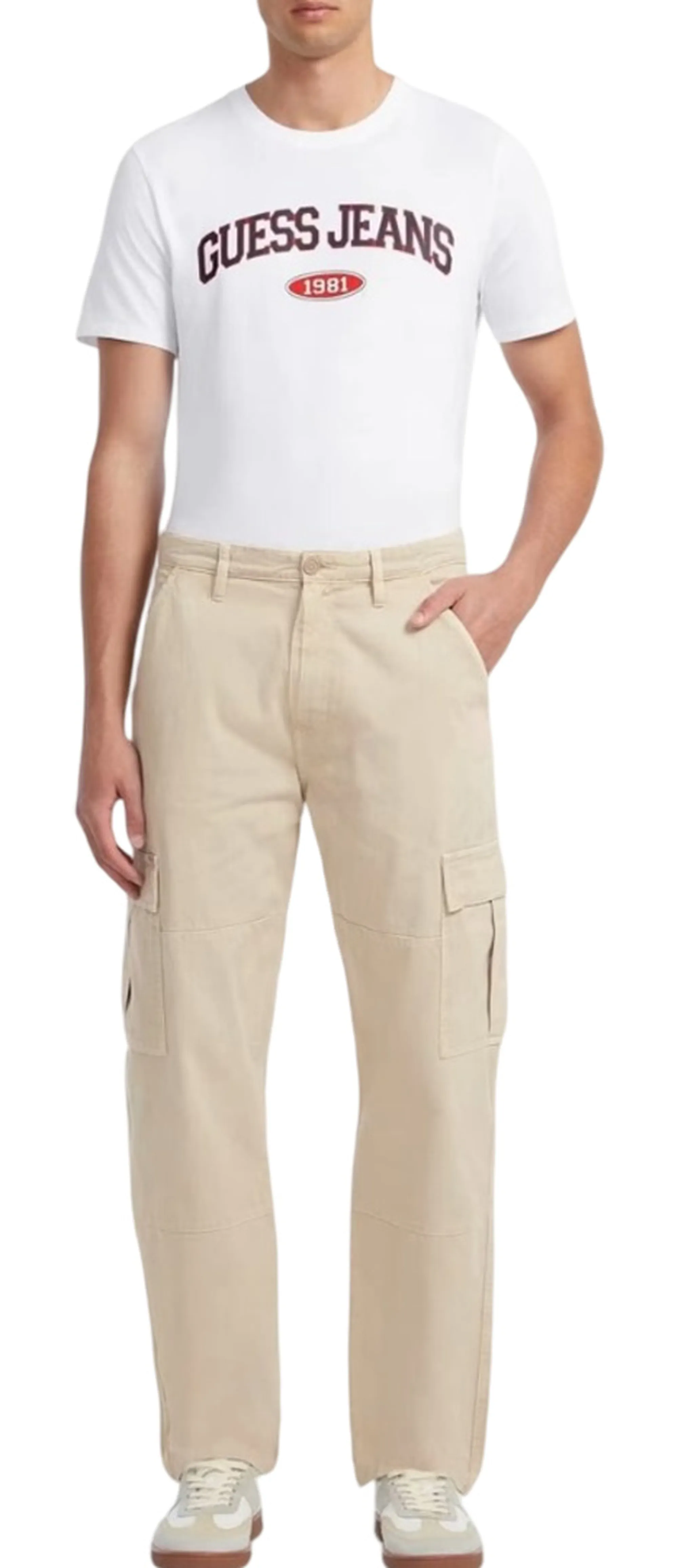 Guess Jeans B'Chino Cargo Trousers' Beige M4Yb40Wgcv1 159819