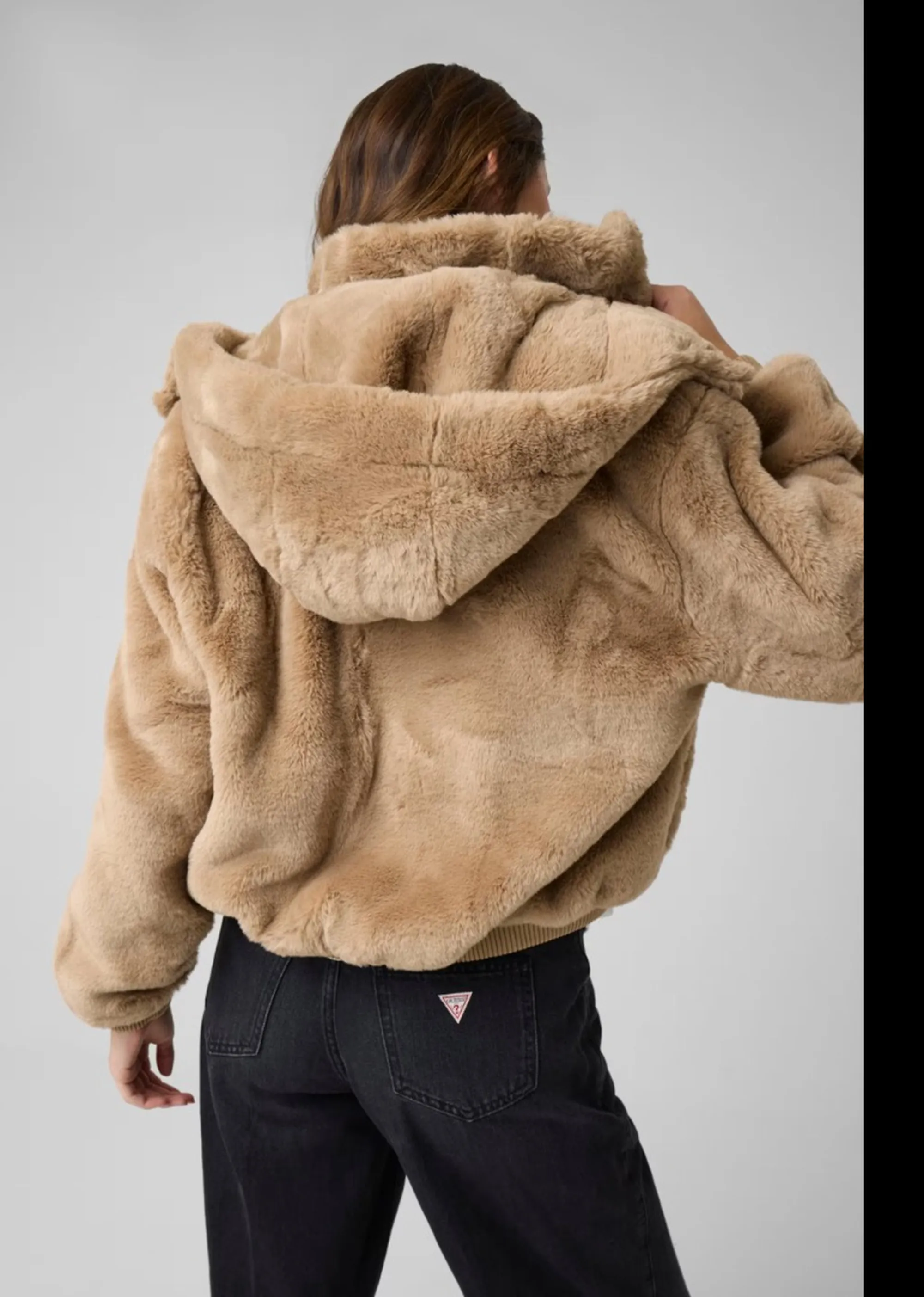 Guess Jeans B'Synthetic Fur ' Beige W6Bl35W3802 197627