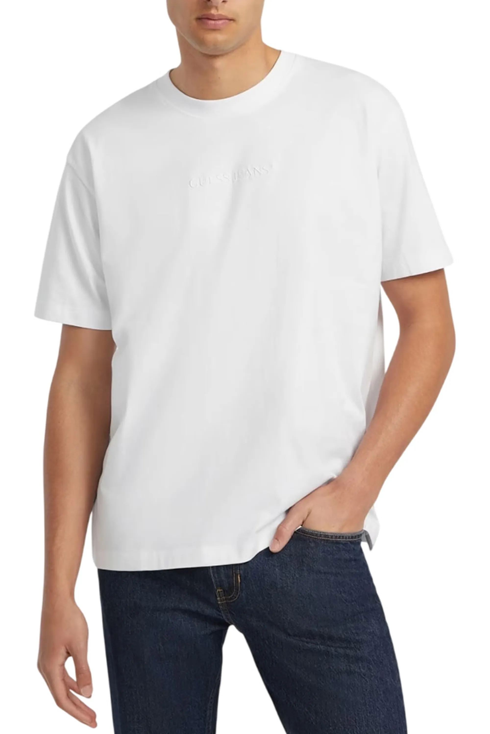 Guess Jeans B'T-Shirt' White M4Yi44K8Fq4 179316