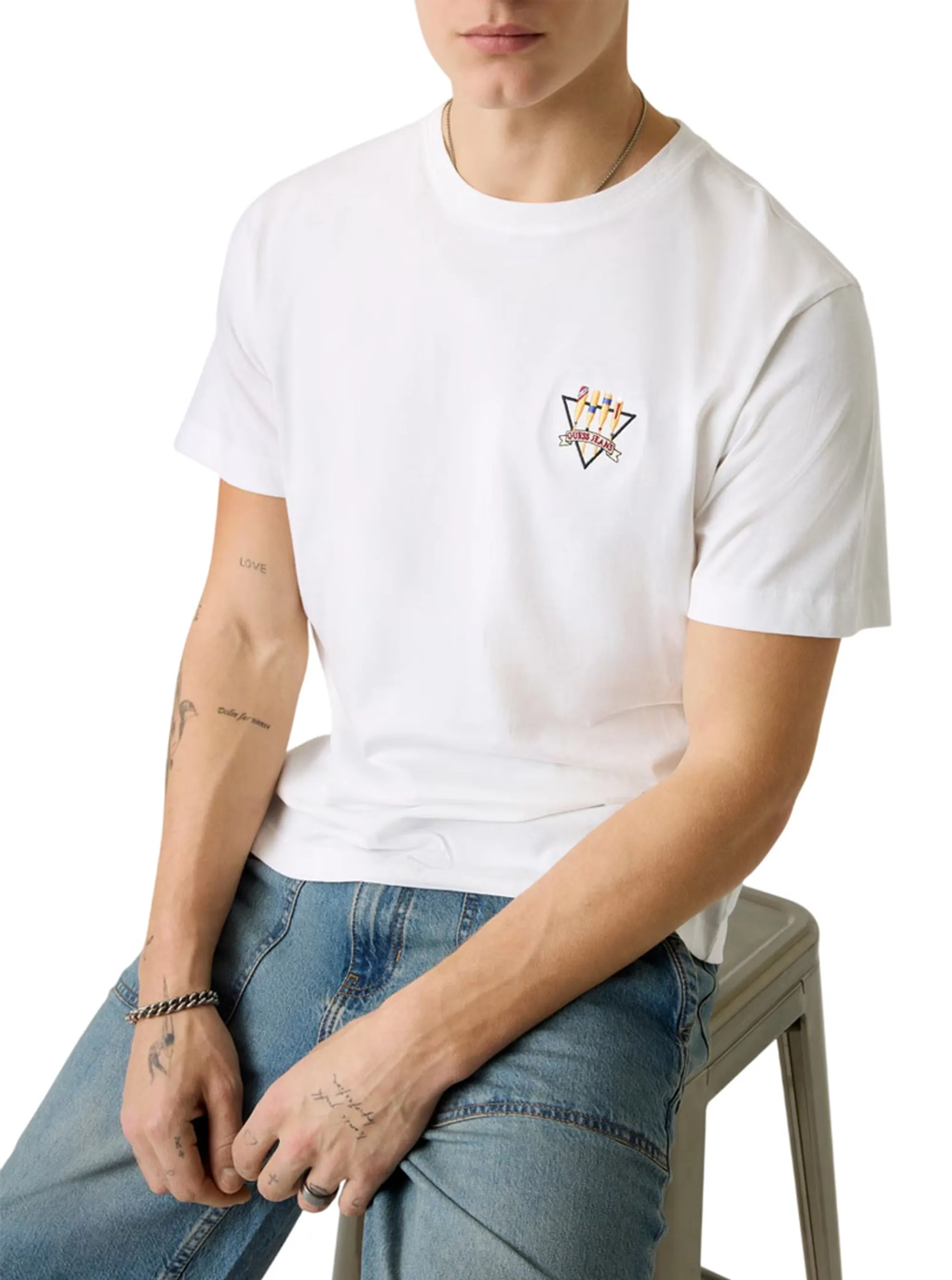 Guess Jeans B'T-Shirt' White M6Gib7K8Hm0 179405