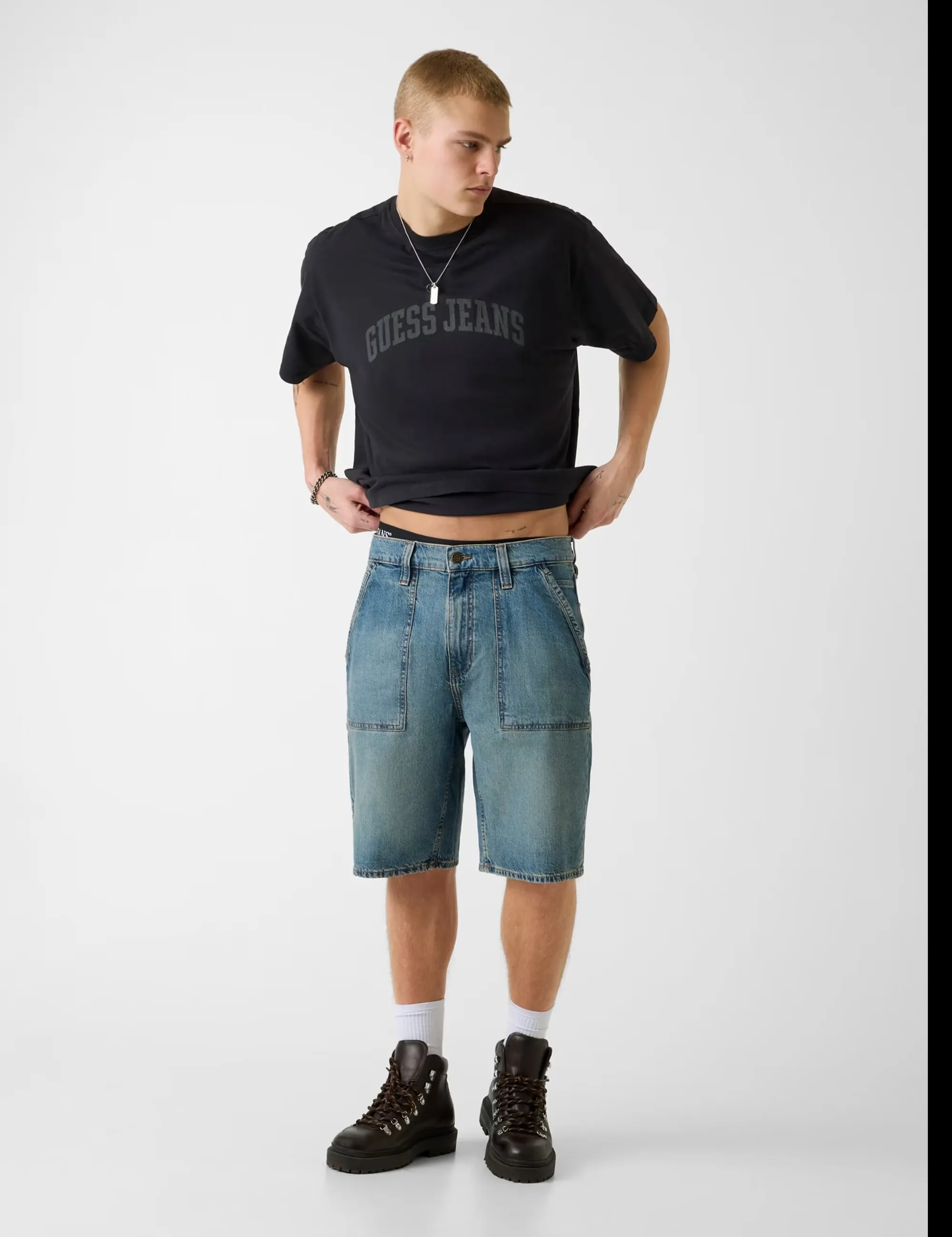 Guess Jeans B'T-Shirt Boxy' Black M6Gib6K8Fq4 171513