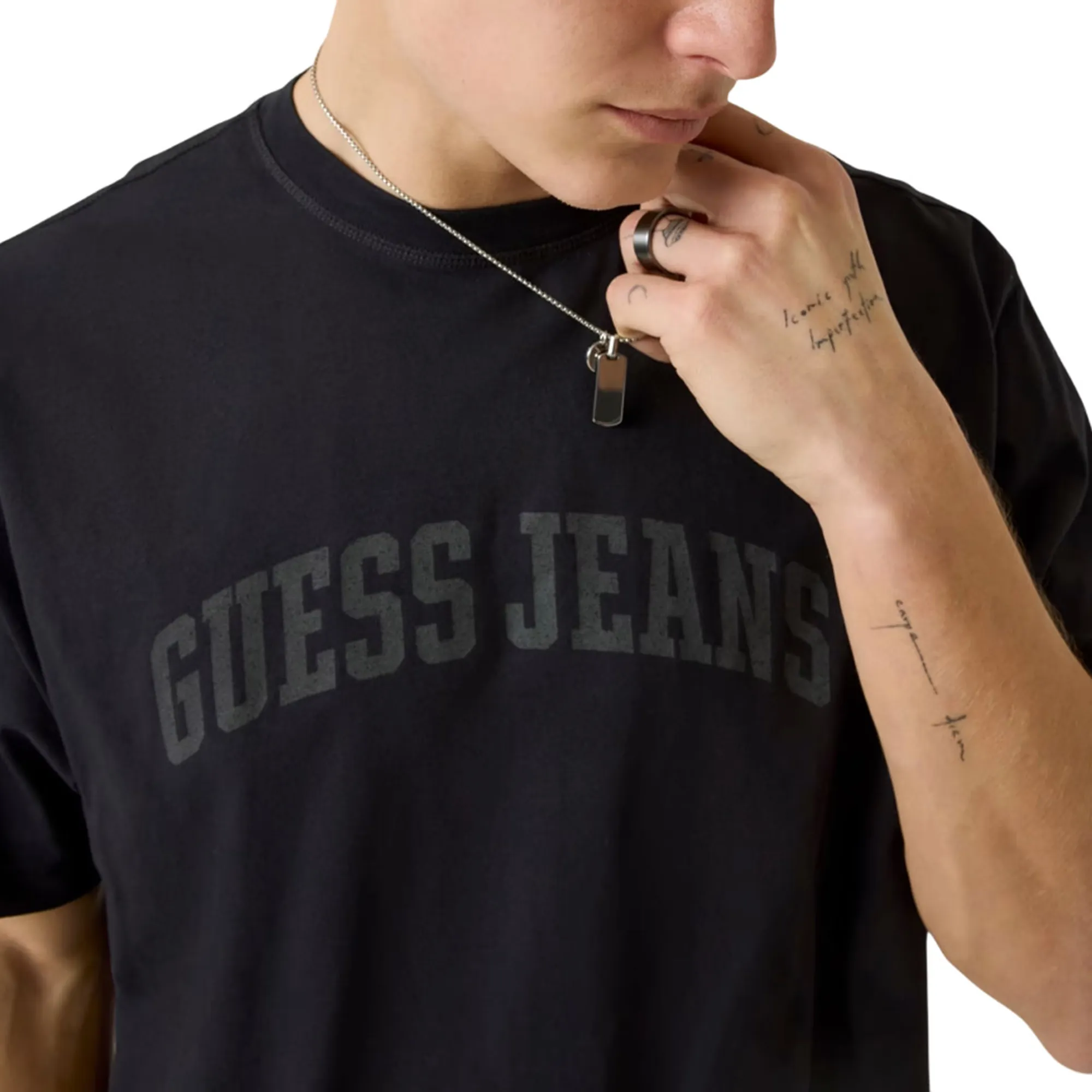 Guess Jeans T-Shirt Boxy Nero M6Gib6K8Fq4 179382