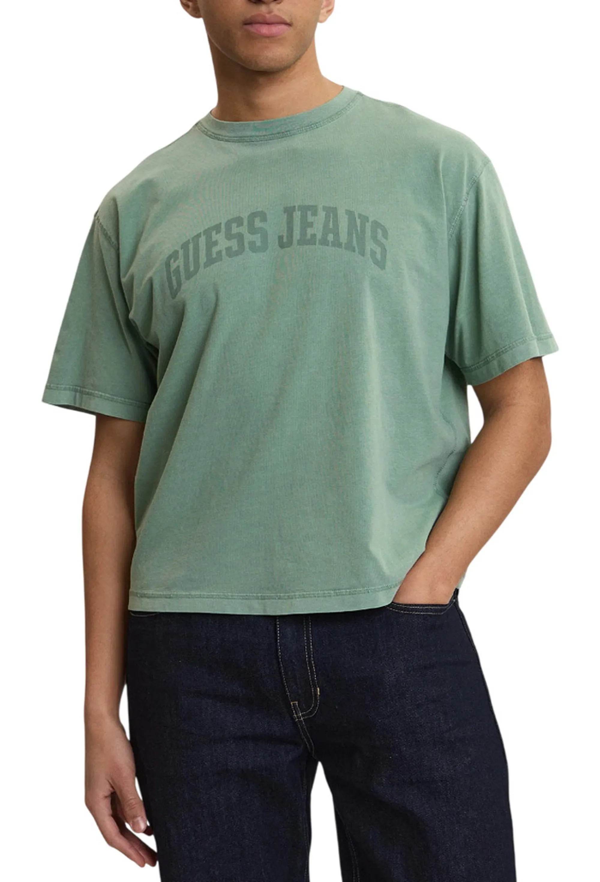 Guess Jeans T-Shirt Boxy Verde M6Gib6K8Fq4 179372