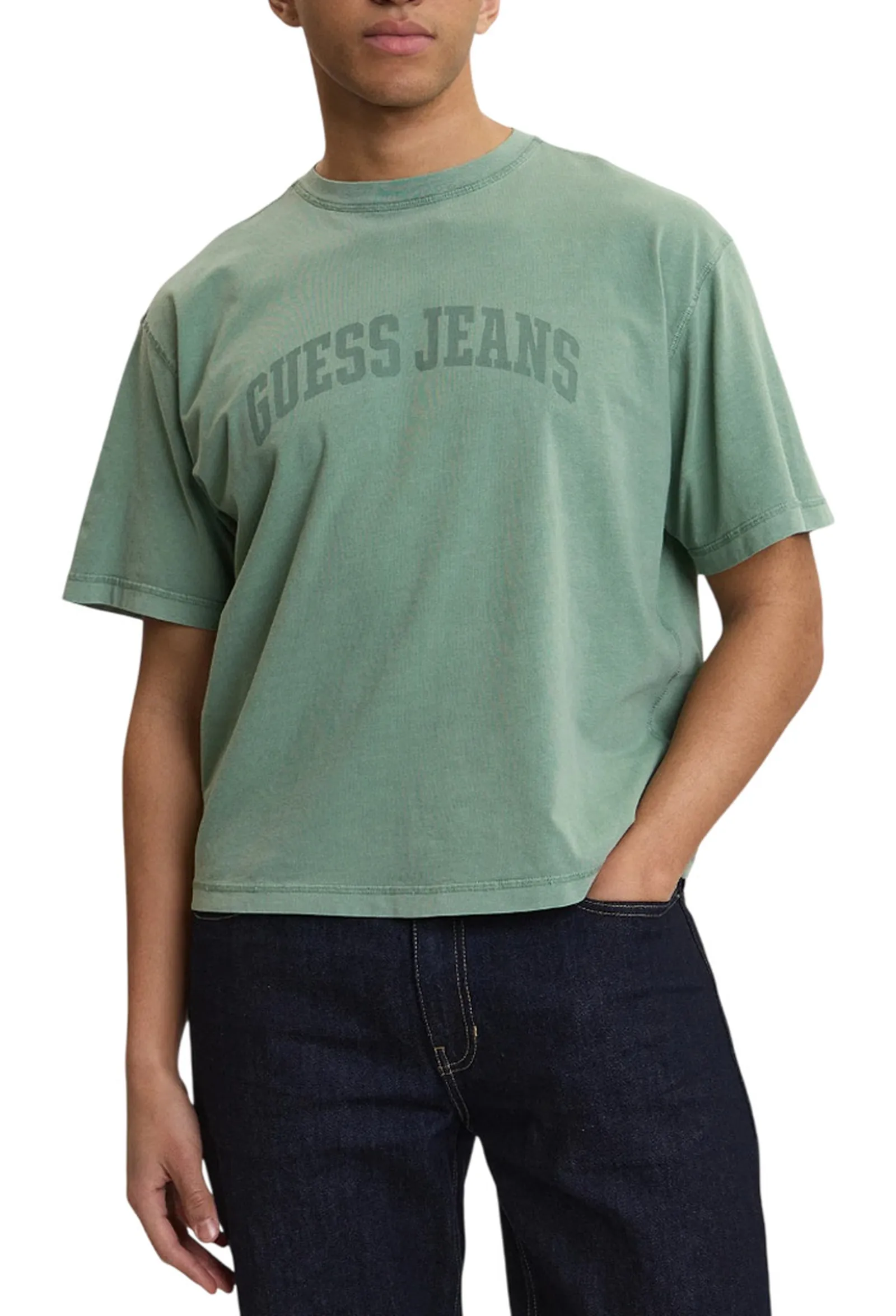 Guess Jeans T-Shirt Boxy Verde M6Gib6K8Fq4 179372