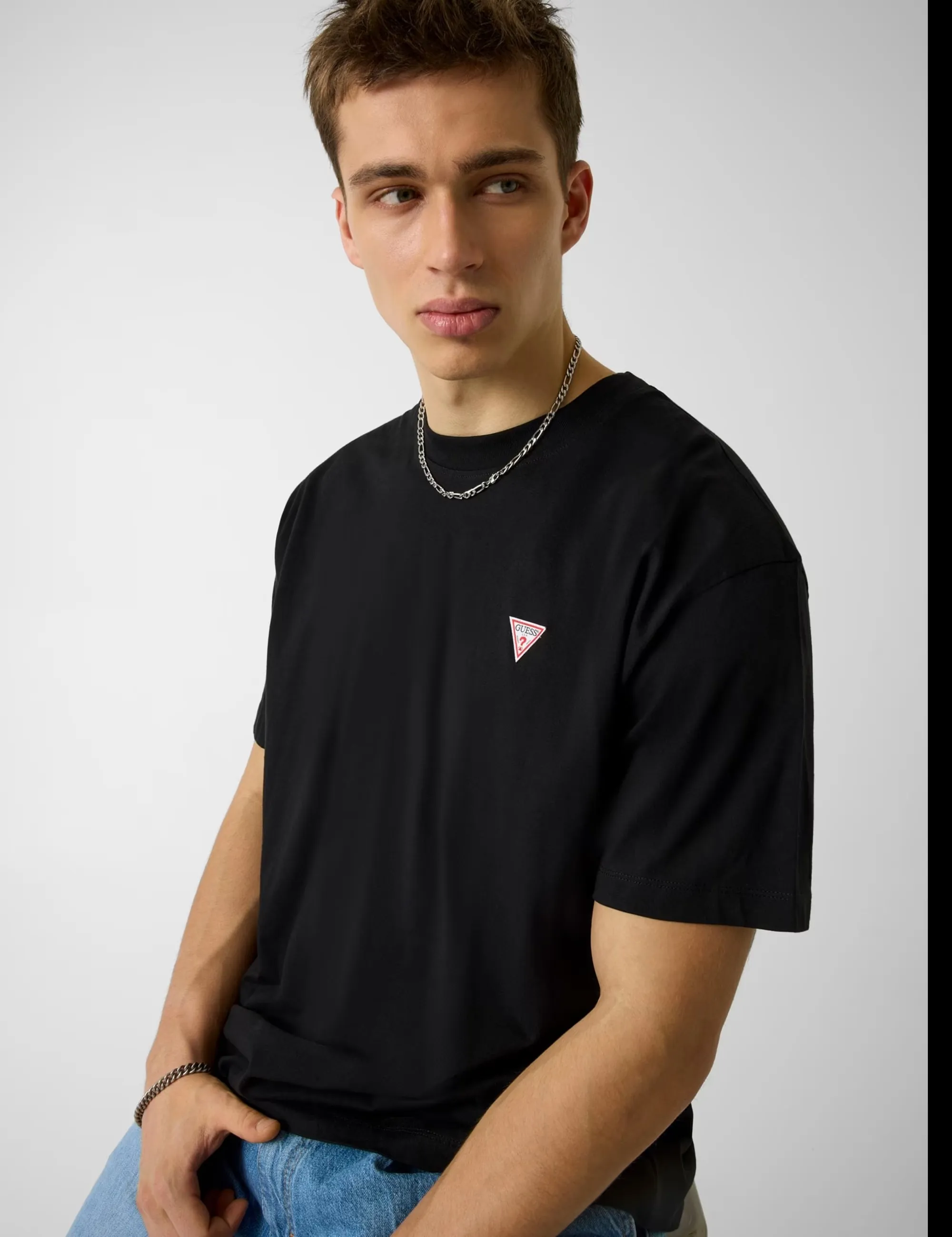 Guess Jeans B'T-Shirt Oversize' Black M4Yi46K8Fq4 171467