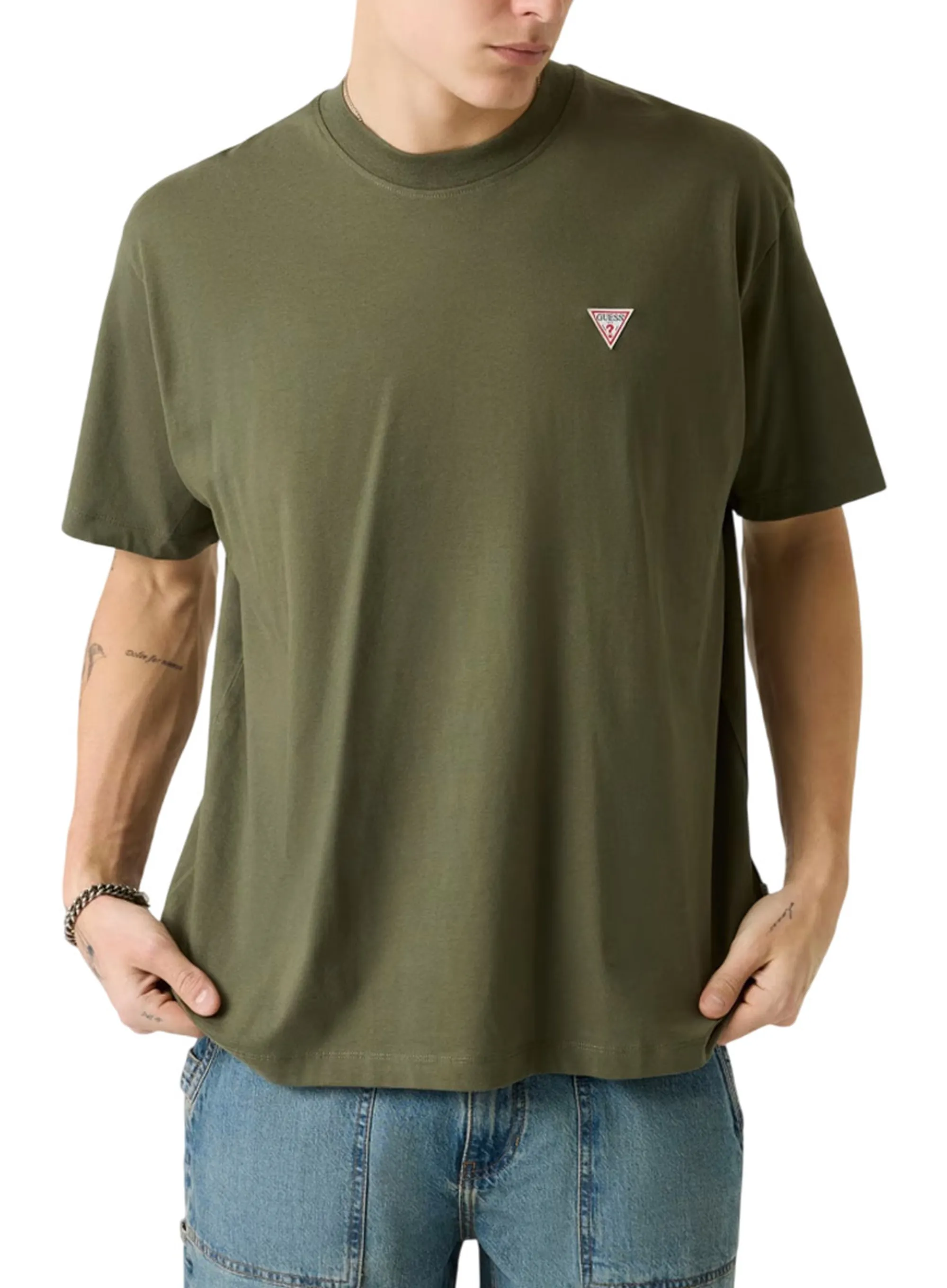 Guess Jeans B'T-Shirt Oversize' Olive M4Yi46K8Fq4 179322