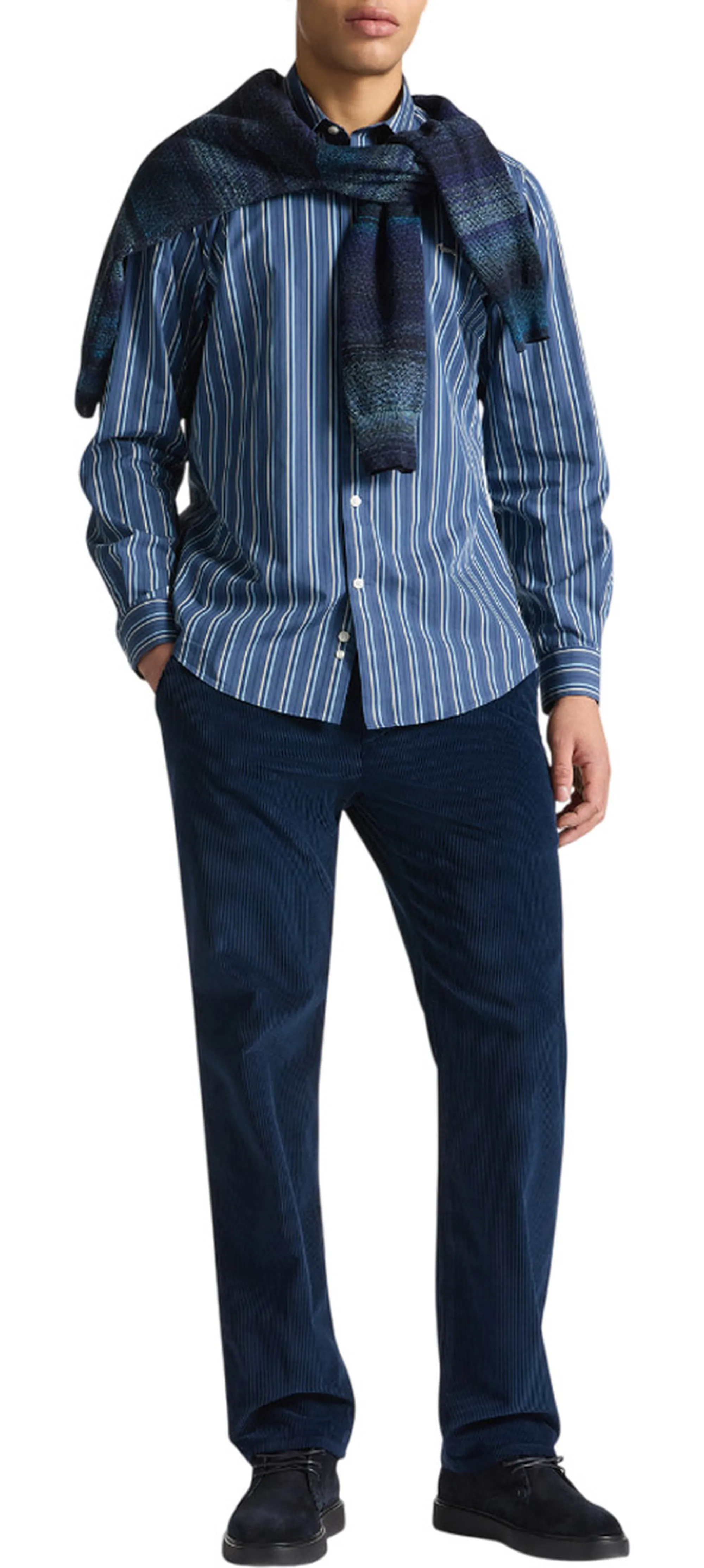 Harmont & Blaine B'Striped Cotton Shirt' Lavender Cnp001013529N 161265