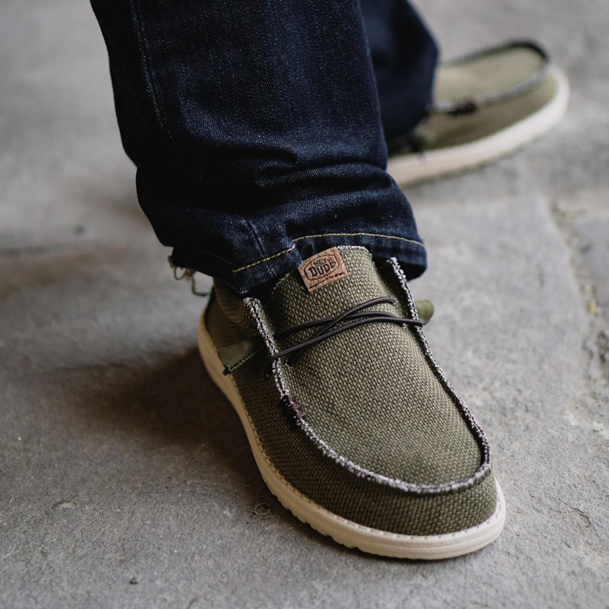 Hey Dude Scarpa Wally Braided Olive Hd40003 183251