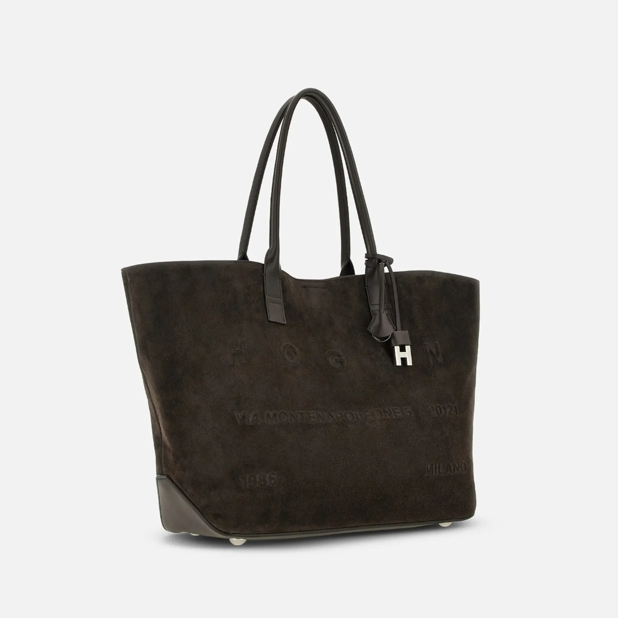 Hogan B'Medium Shopping Hogan Address Bag' Brown Kbw01Ta3300Ugms808 190203