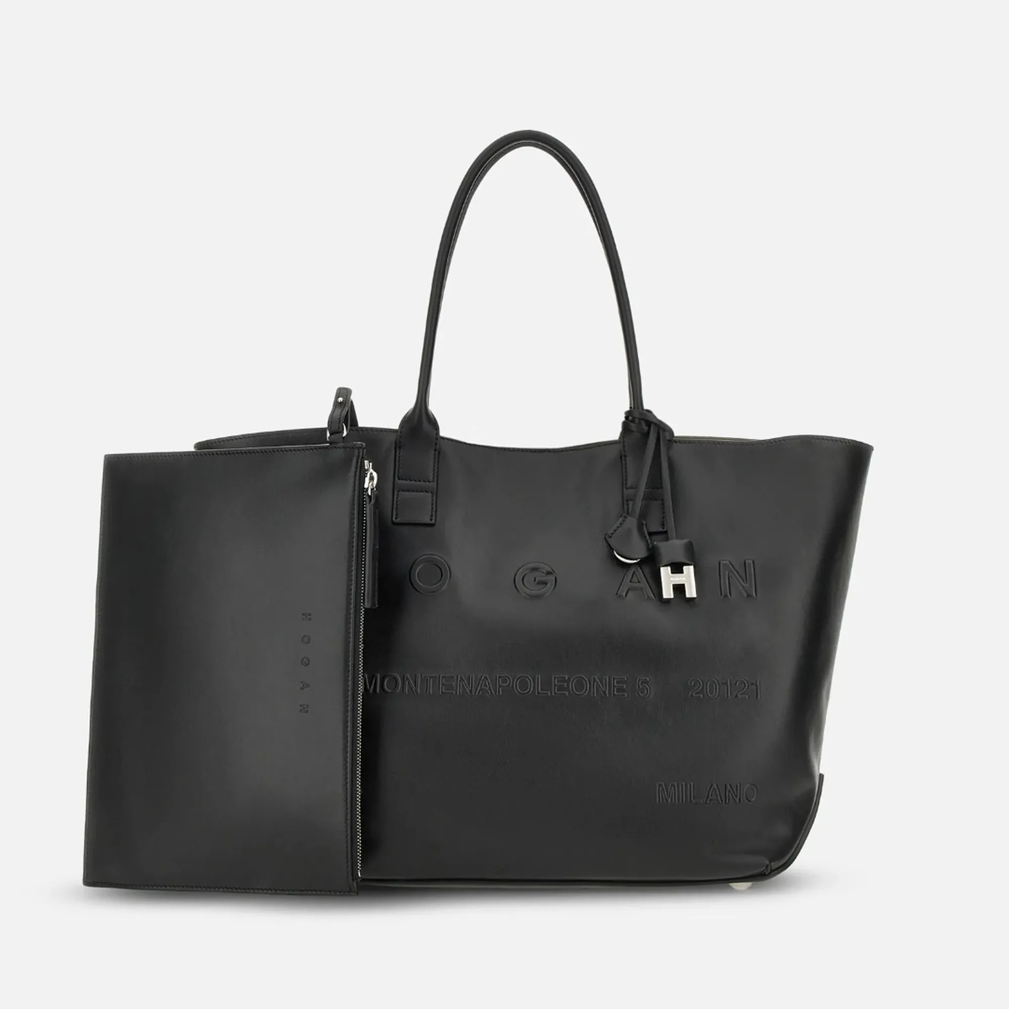 Hogan Borsa Shopping Hogan Address Media Nero Kbw01Ta3300Tzpb999 190196