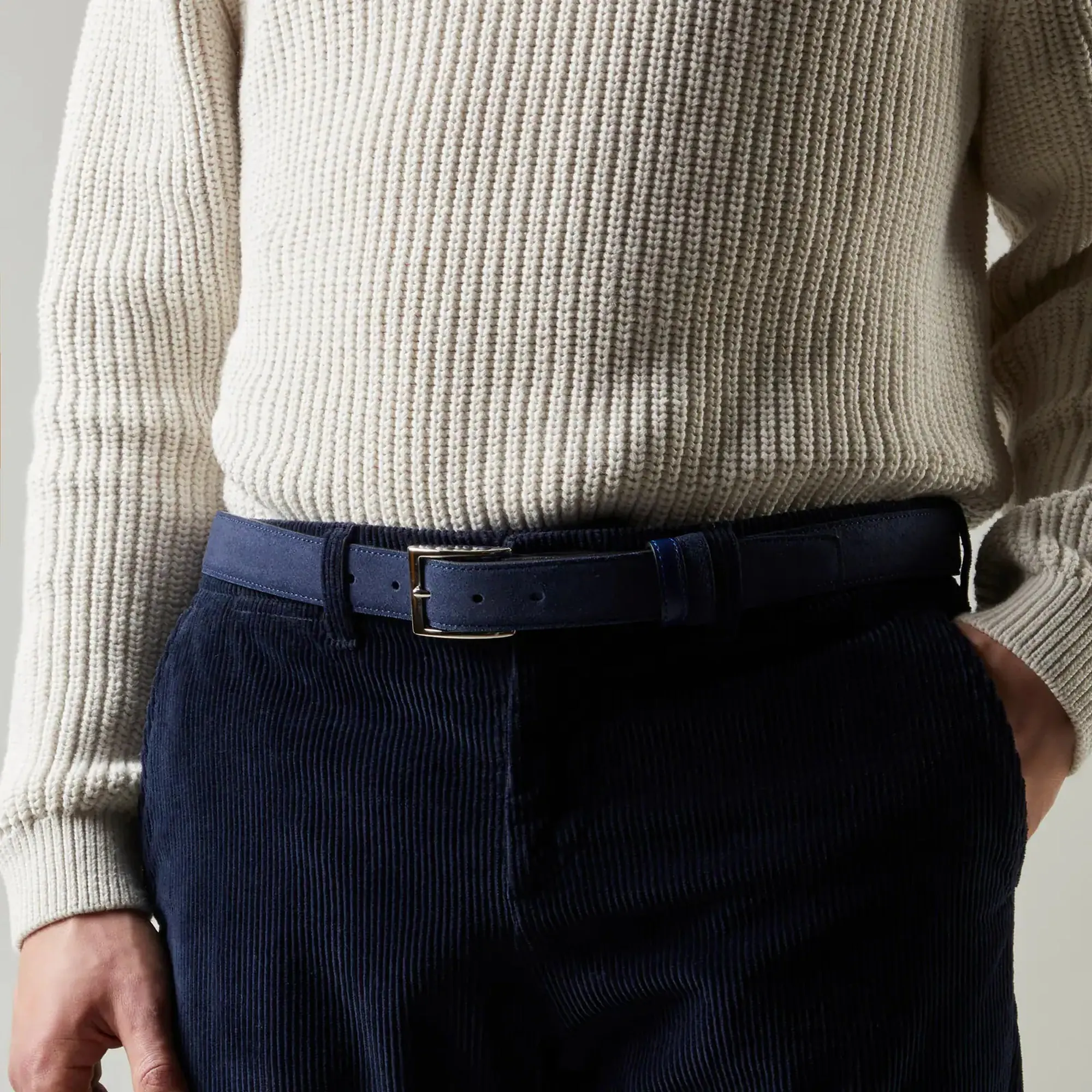 Hogan B'Double Adjustable Belt' Blue Kfmc00N1101Qa3U808 171108