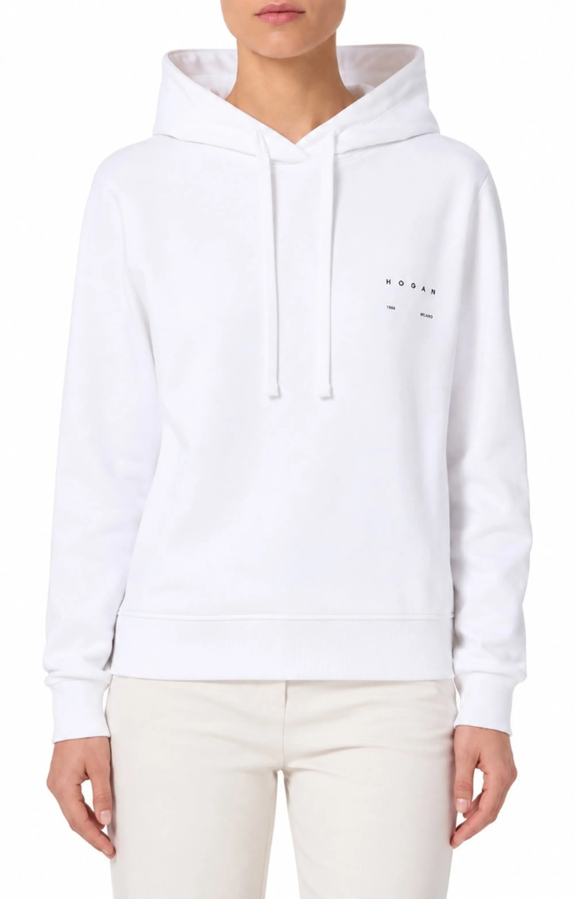 Hogan Felpa In Cotone Bianco Kqwb5520330Zfub001 184105
