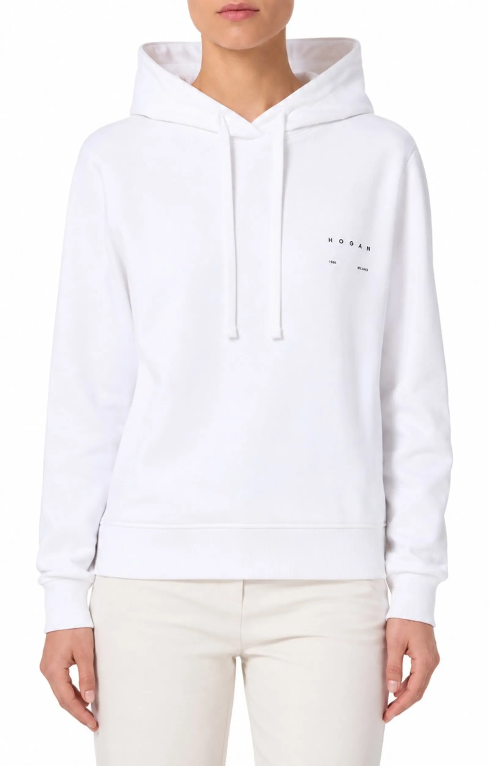 Hogan Felpa In Cotone Bianco Kqwb5520330Zfub001 184105