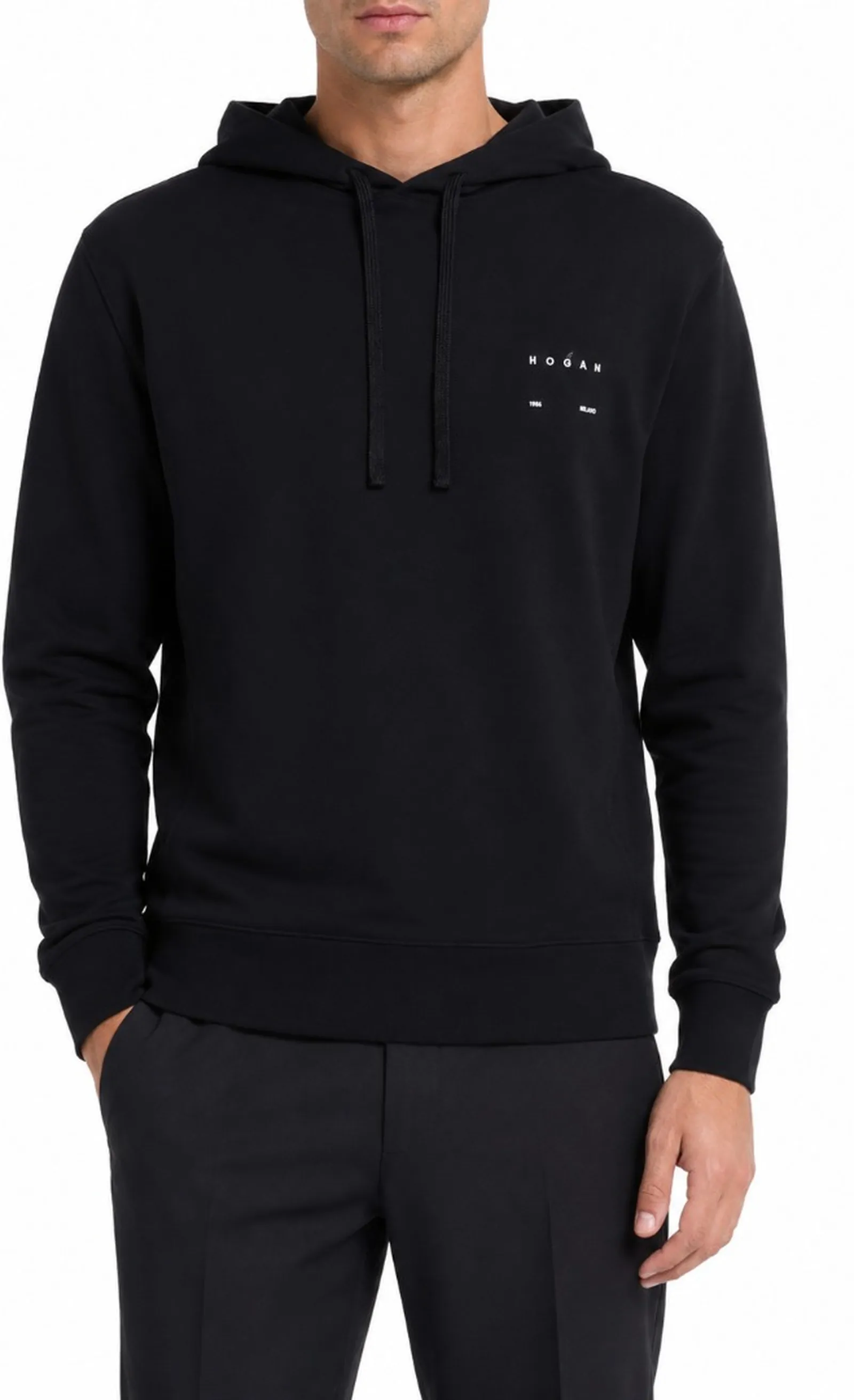 Hogan Felpa In Cotone Nero Kqmb5522290Zfub999 184032