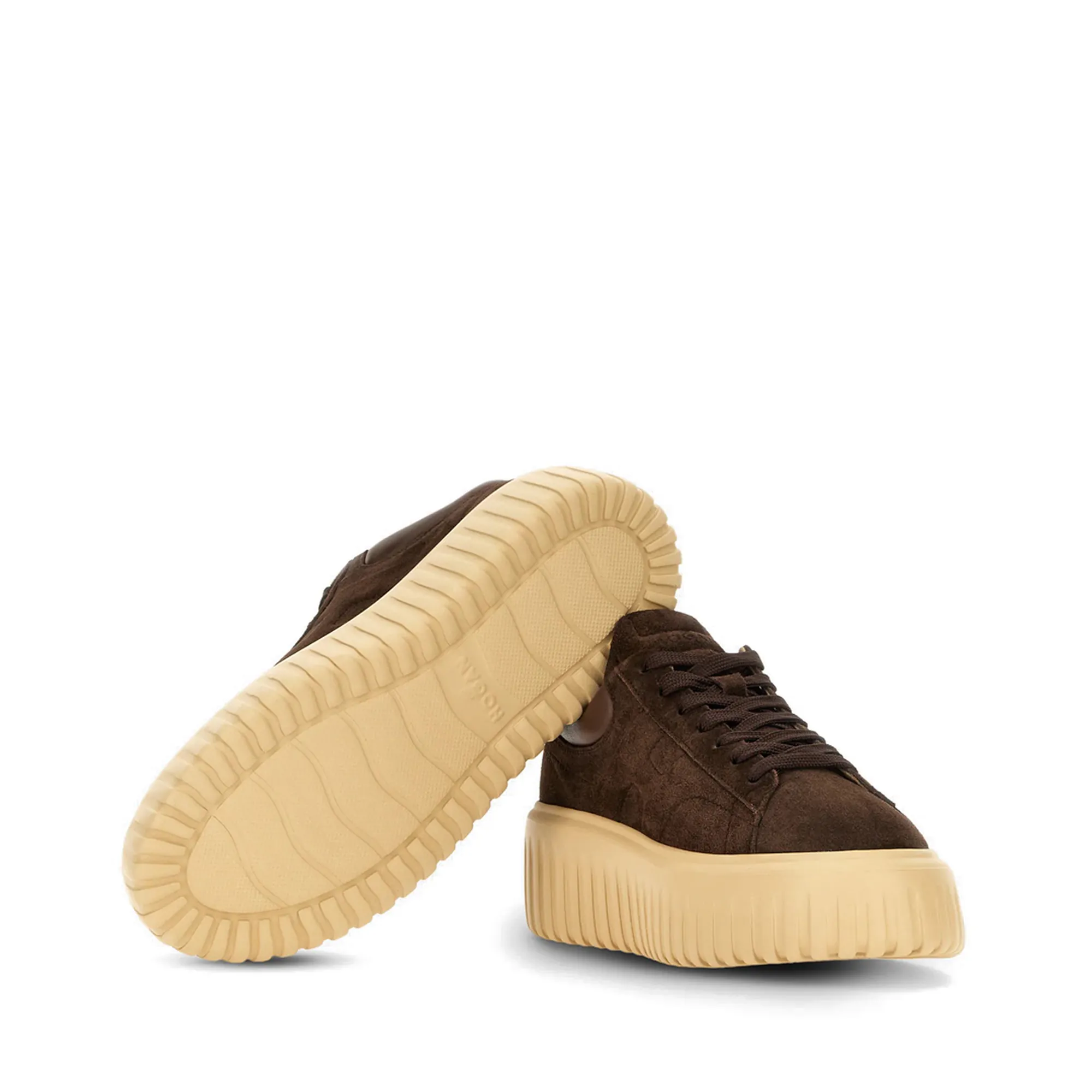 Hogan B'Hogan H-Stripes Sneakears ' Brown Hxw6450Fc6Tpjqs610 155993