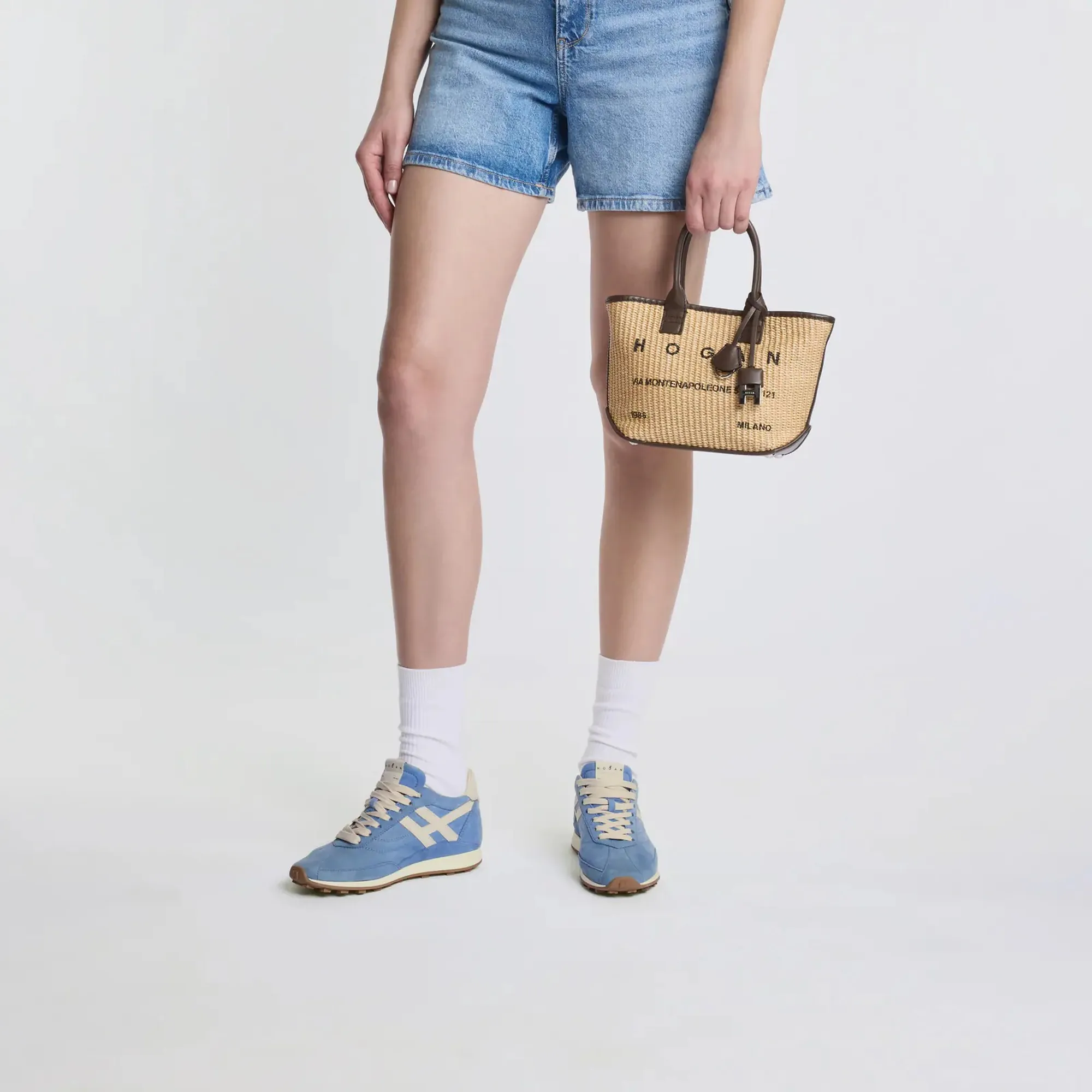 Hogan B'Sneakers Hogan Athletic' Light Blue Hxw6990Ga22Uku0Rwv 171152