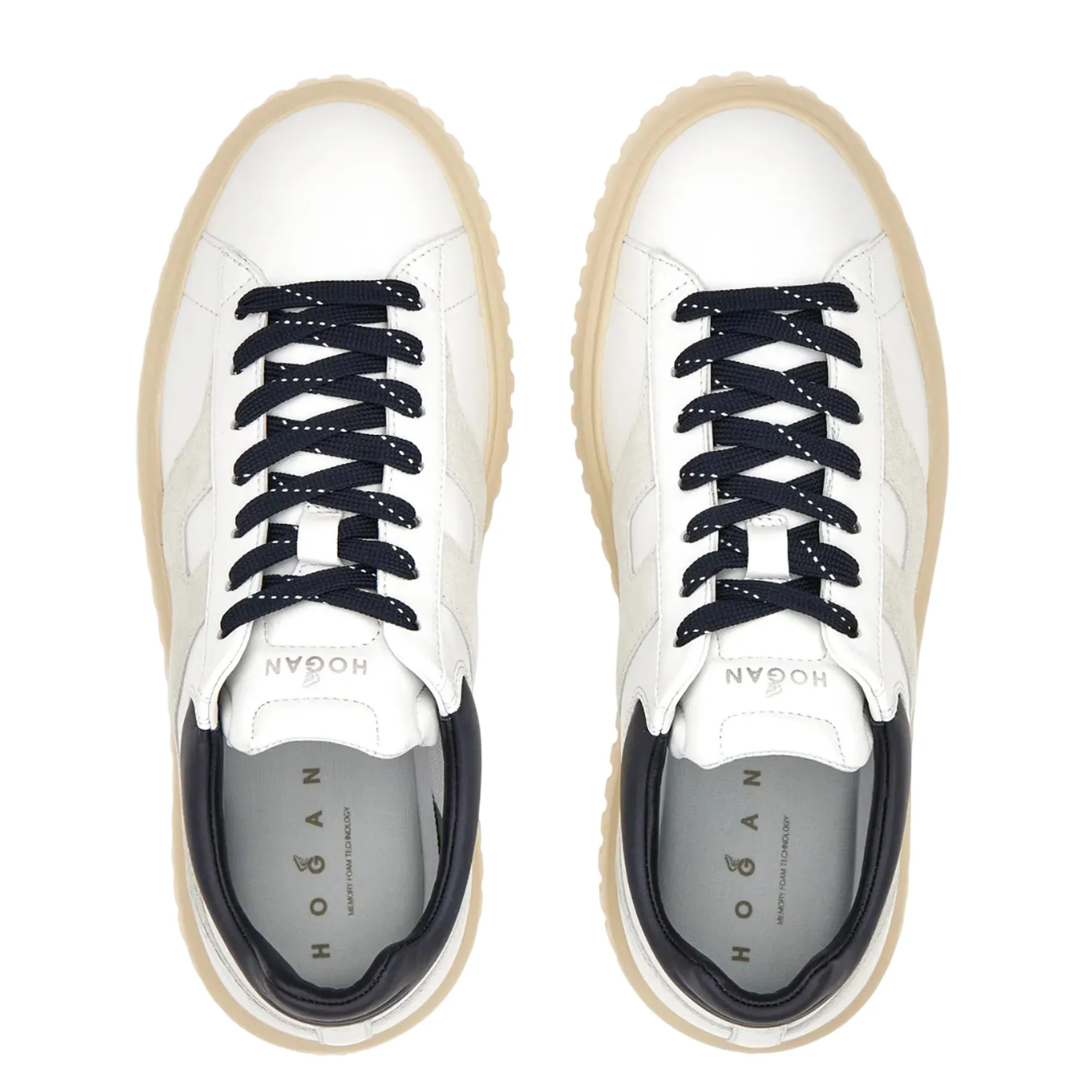 Hogan B'Hogan H-Stripes Sneakers ' Ivory Hxm6450Fe91Uit3014 155697