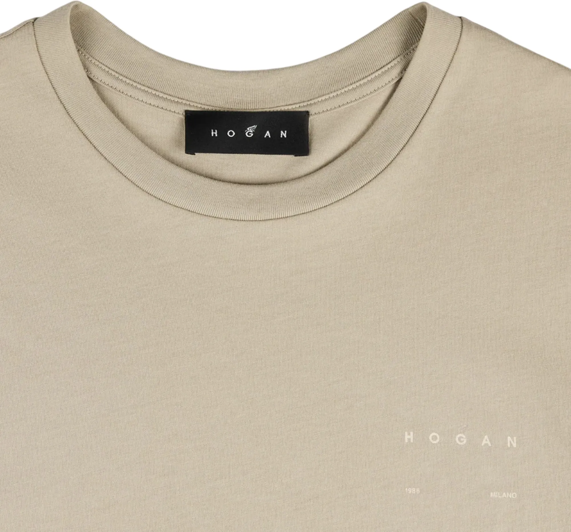 Hogan T-Shirt In Cotone Beige Kqmb3522360Zfvc004 175802