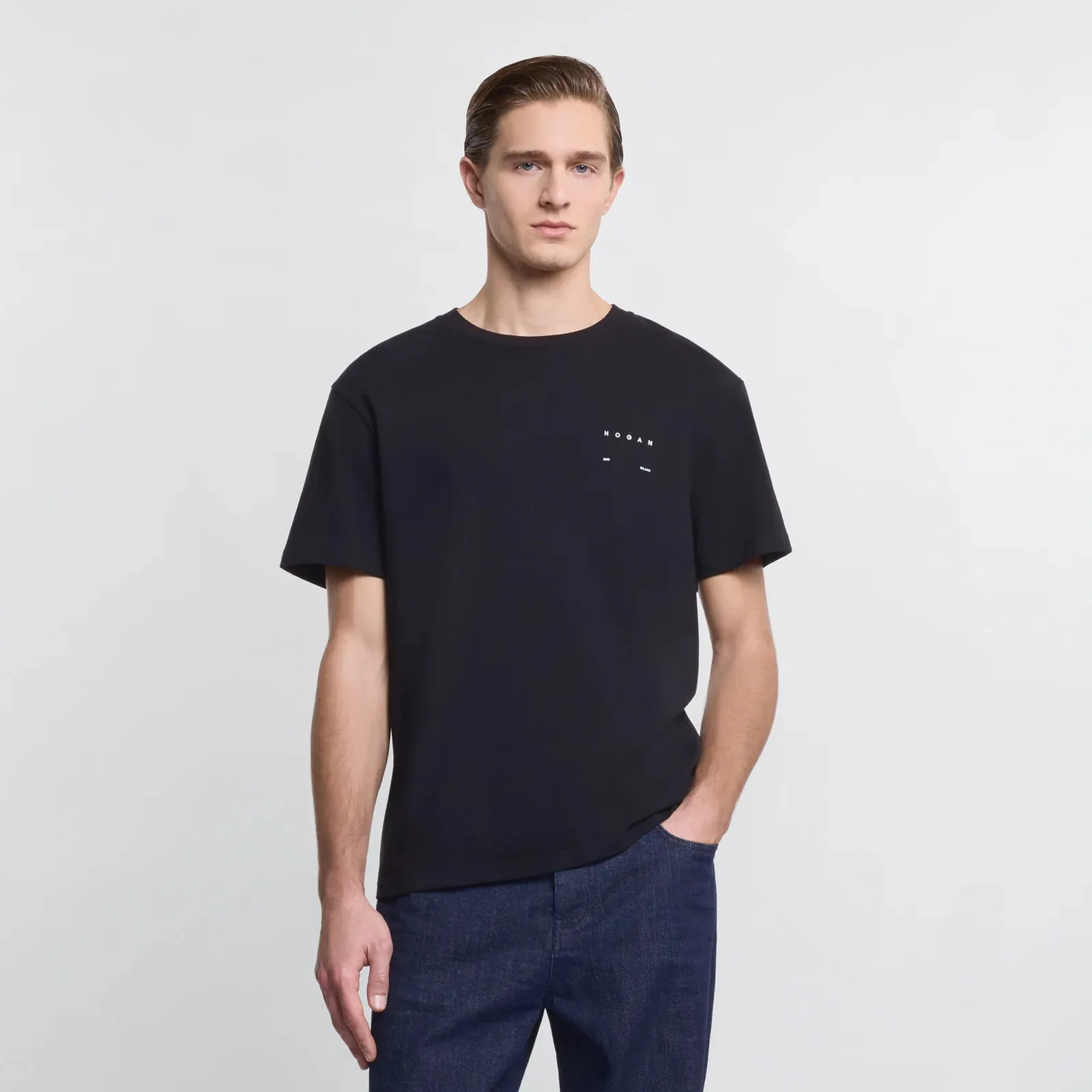 Hogan T-Shirt In Cotone Nero Kqmb3522360Zfvb999 171180