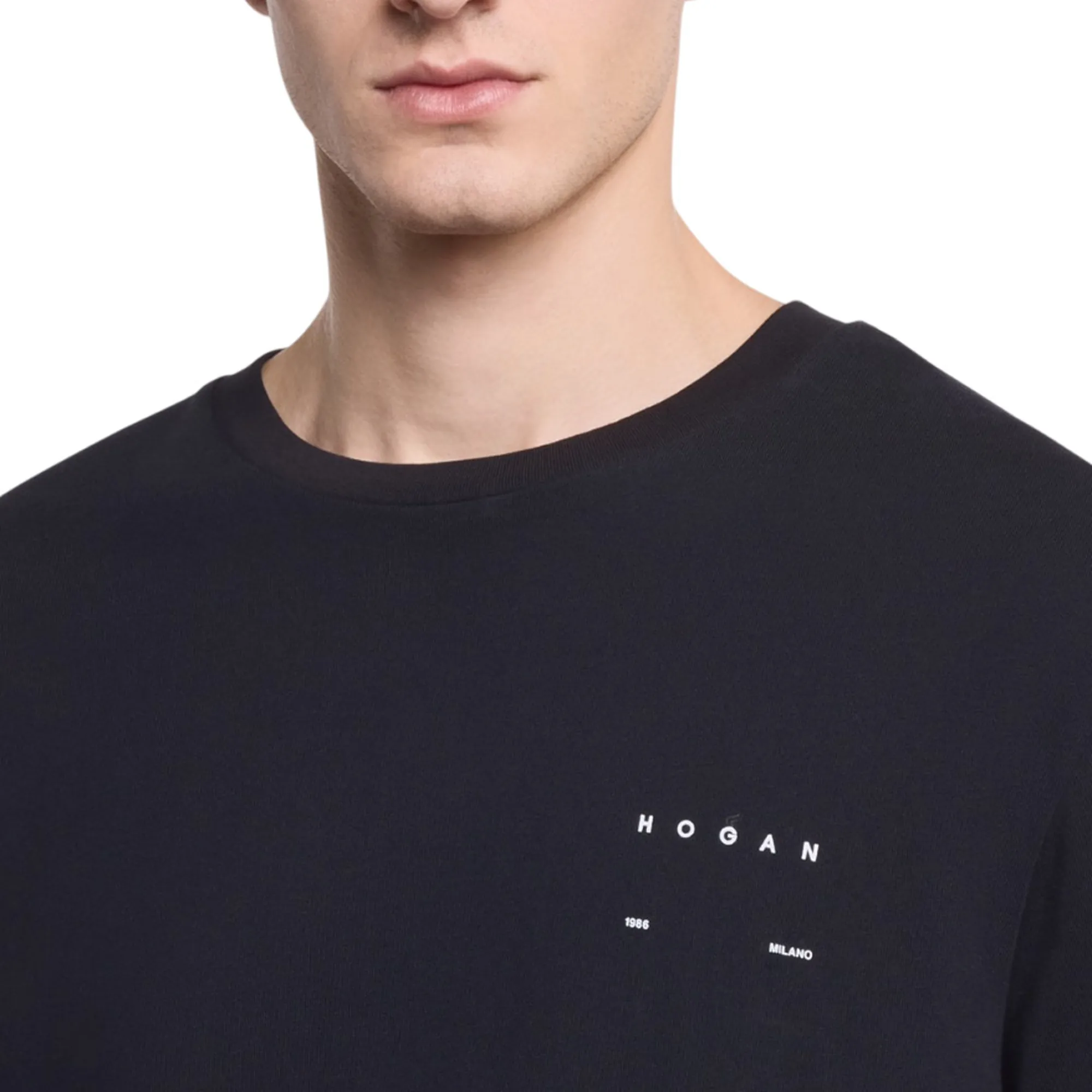 Hogan T-Shirt In Cotone Nero Kqmb3522360Zfvb999 175787