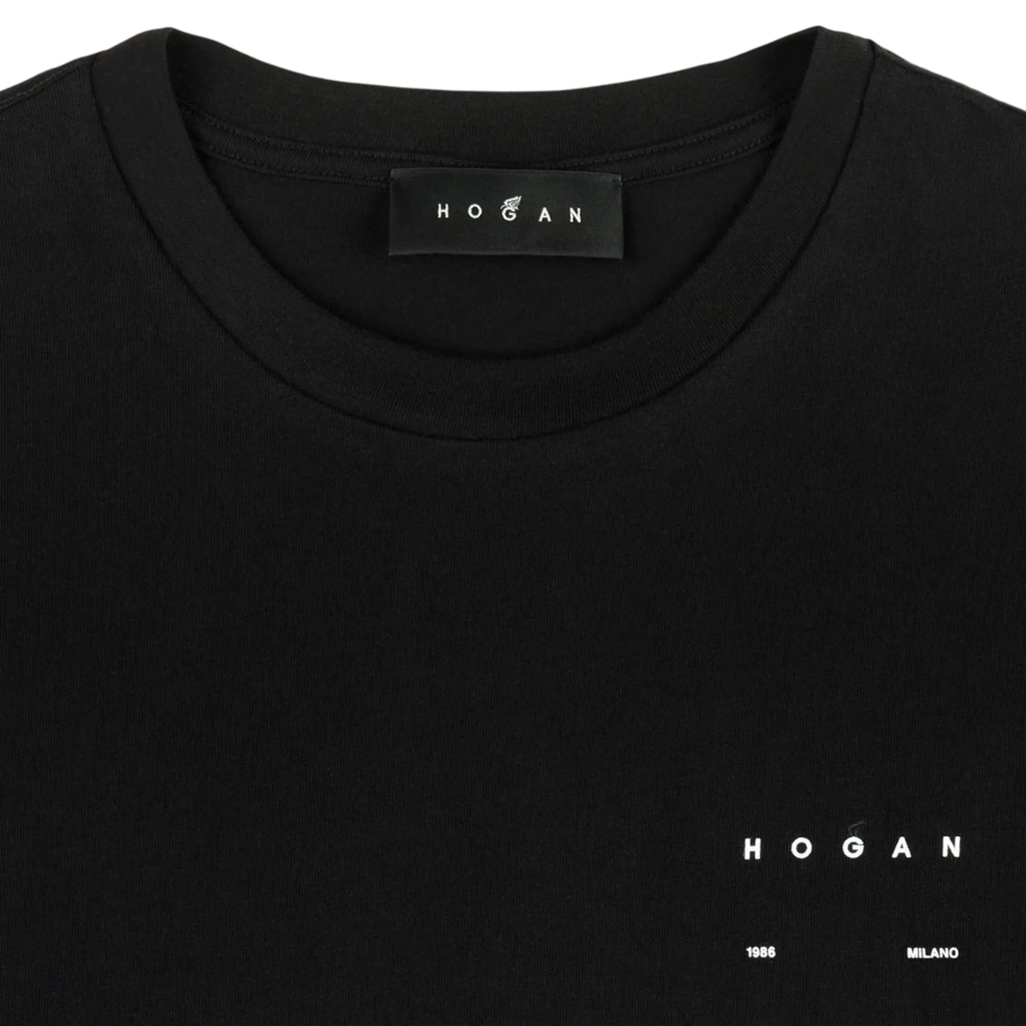 Hogan T-Shirt In Cotone Nero Kqmb3522360Zfvb999 175788