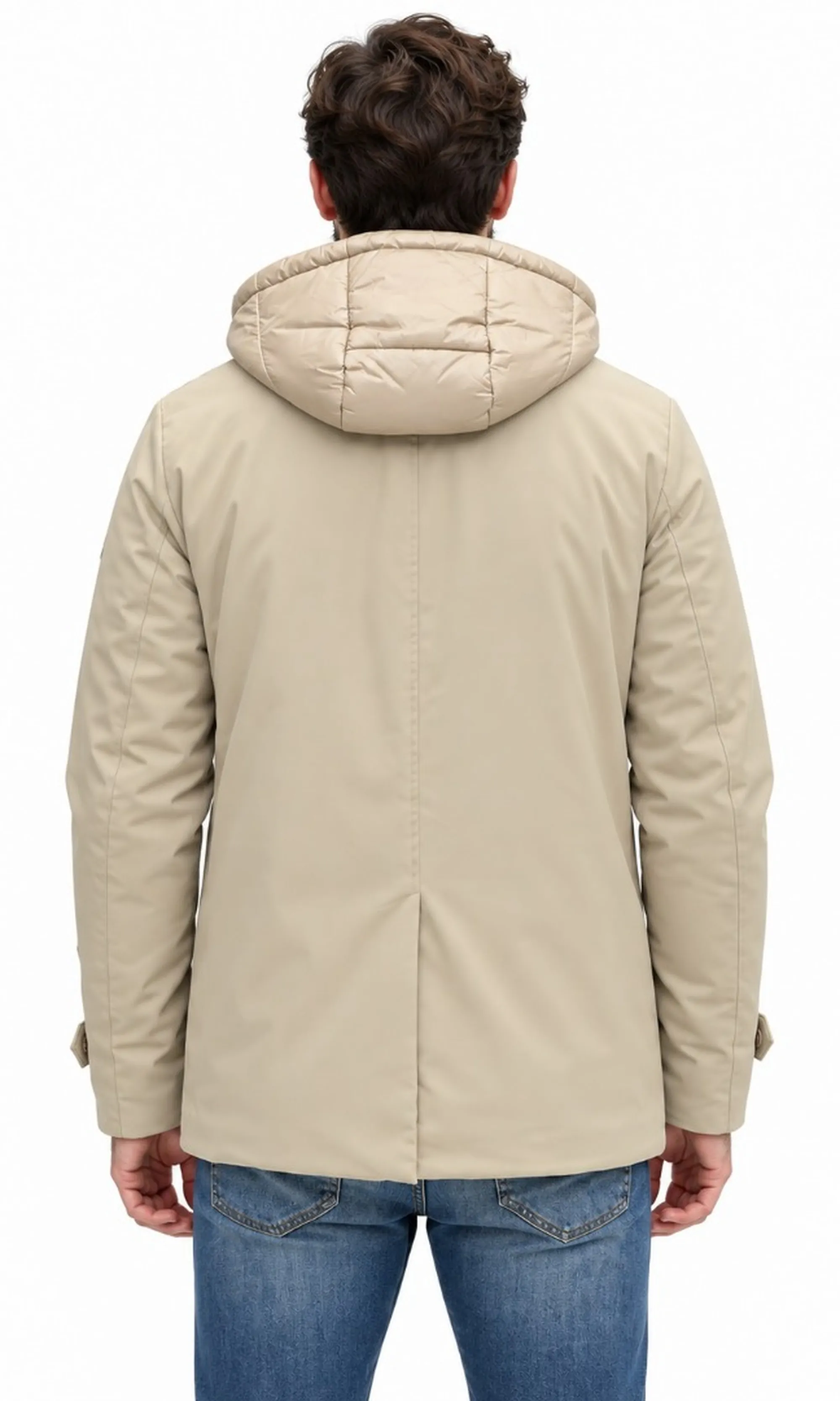 Hèskimo B'Double Breasted Coat' Beige He2440059 199614
