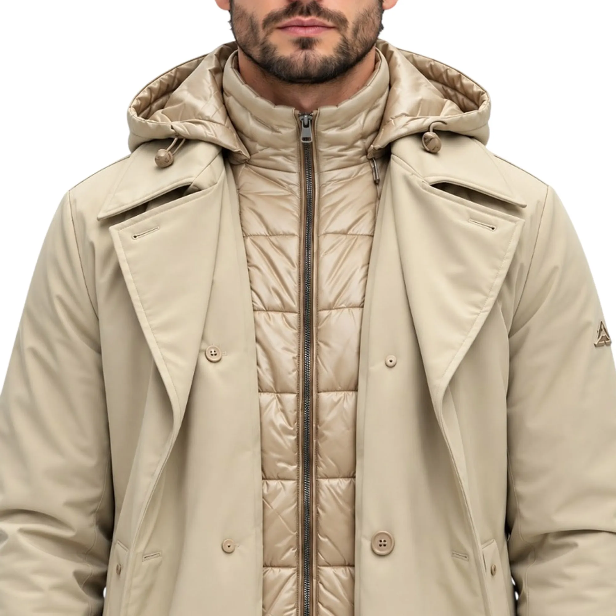 Hèskimo Cappotto Doppiopetto Beige He2440059 199680