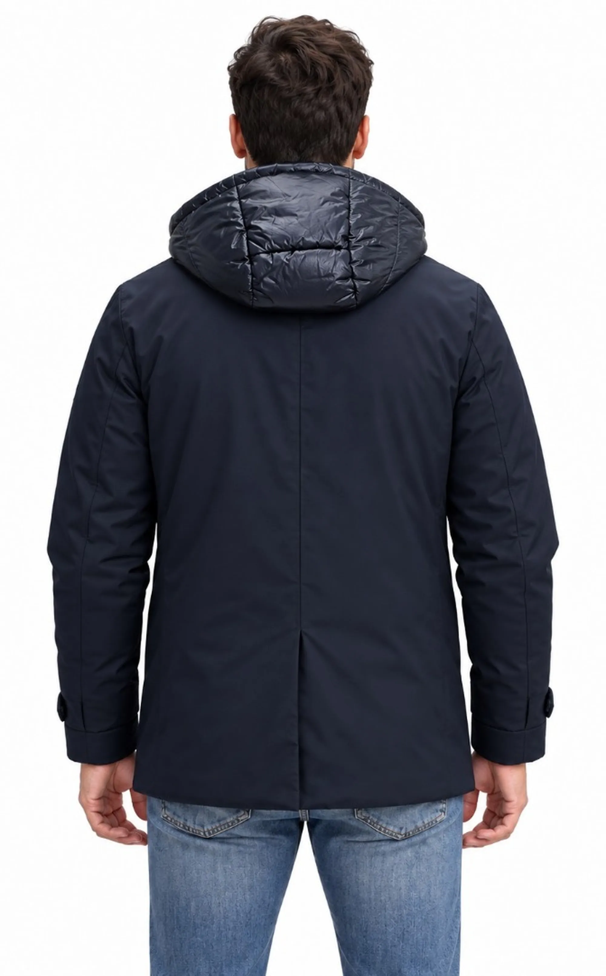 Hèskimo B'Double Breasted Coat' Blu He2440059 199620