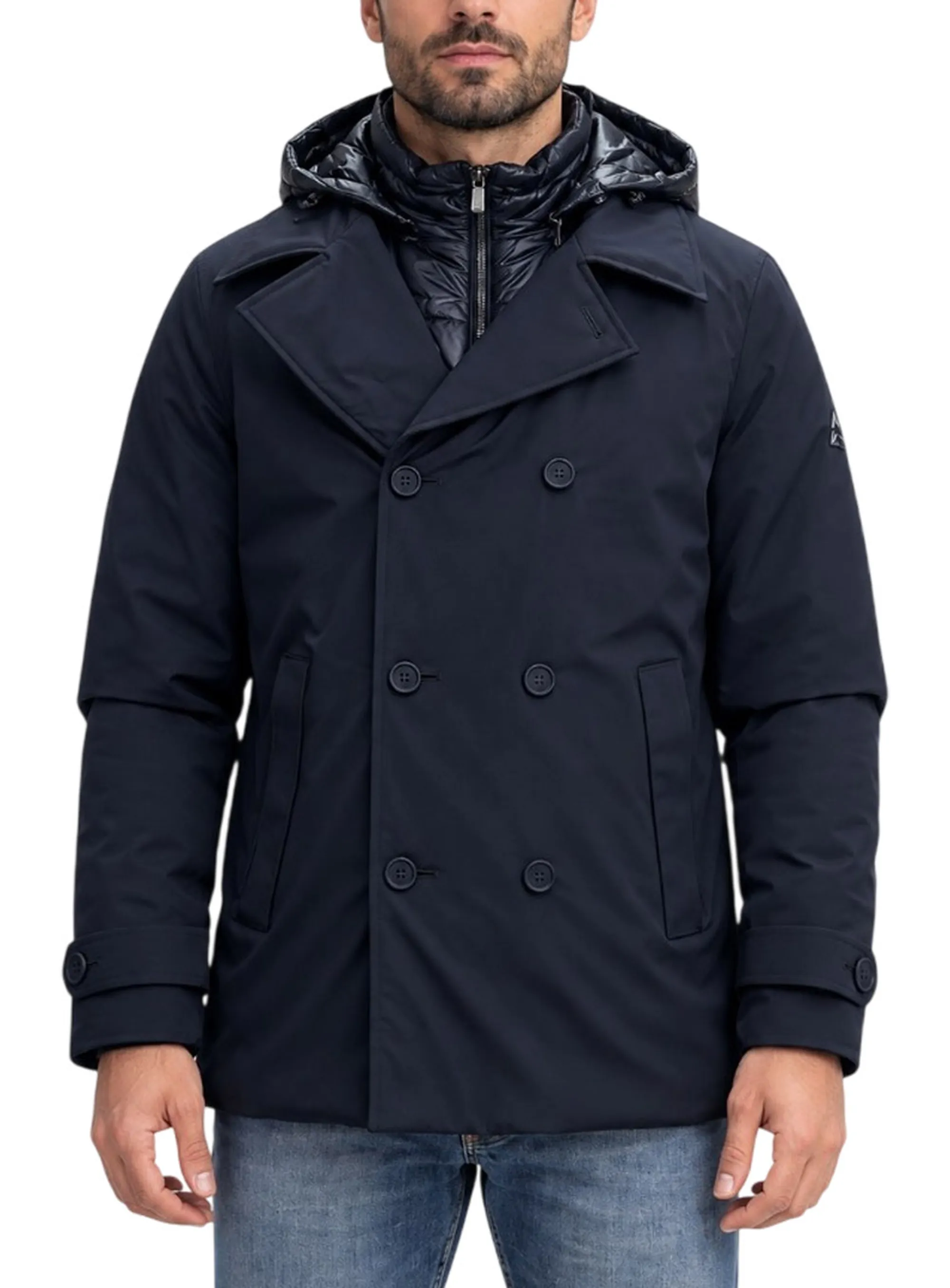 Hèskimo Cappotto Doppiopetto Blu He2440059 199673