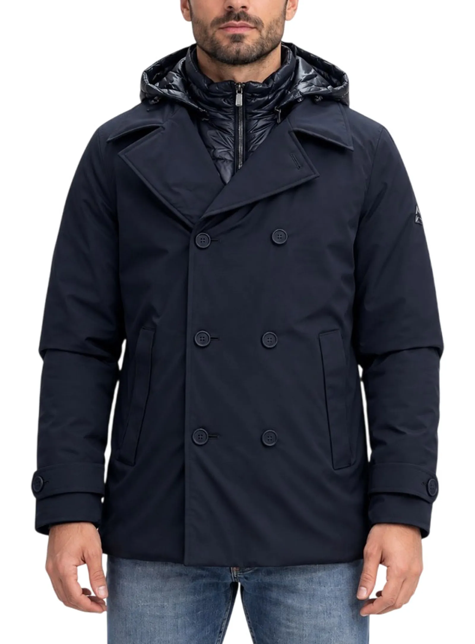 Hèskimo Cappotto Doppiopetto Blu He2440059 199673