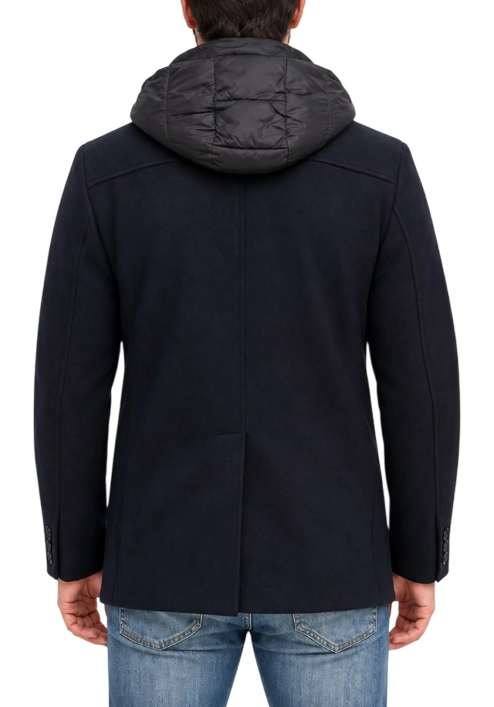 Hèskimo Cappotto Doppiopetto Blu He2440073 199689