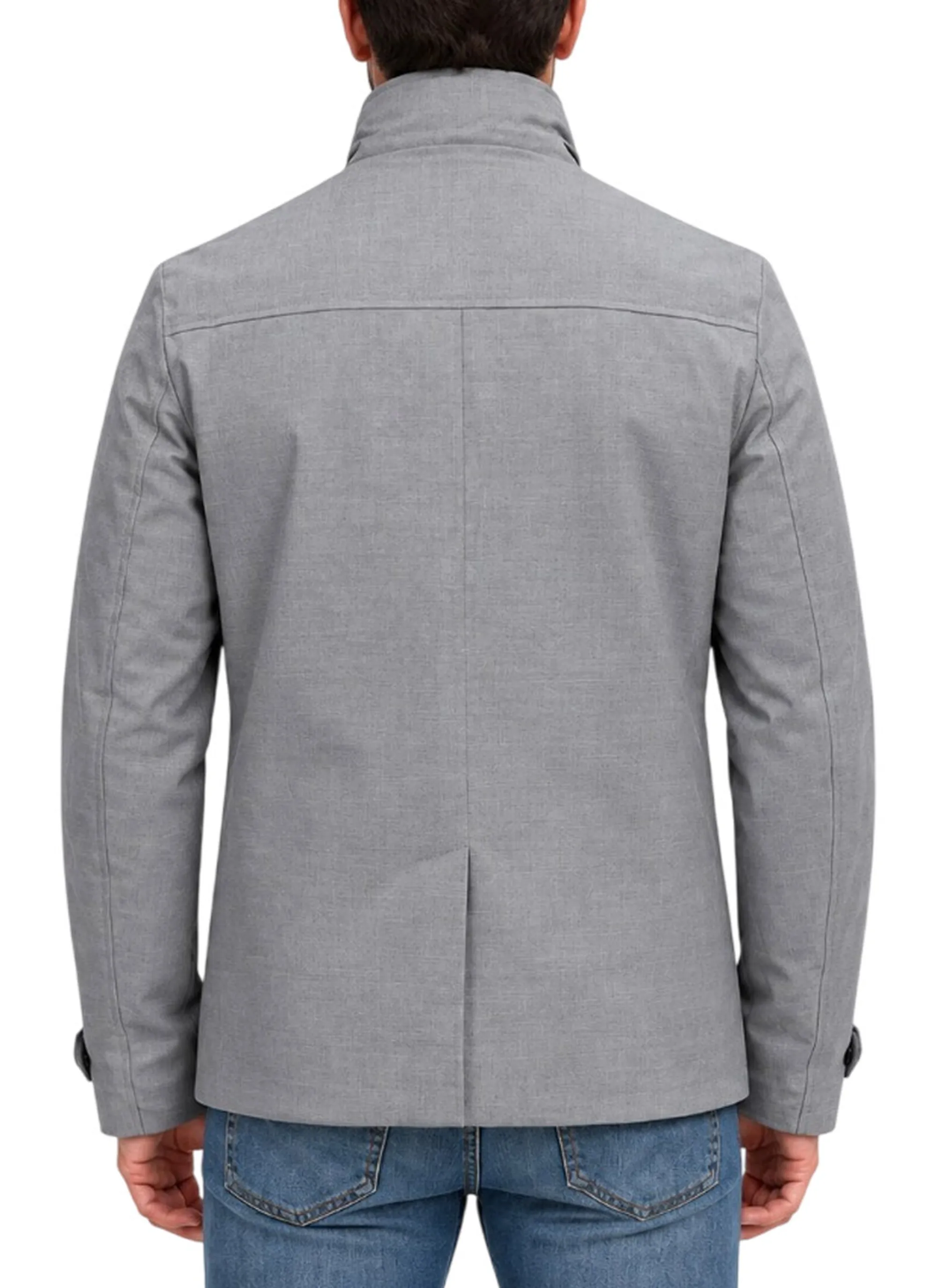 Hèskimo Cappotto Doppiopetto Impermeabile Grigio He2440064 199682
