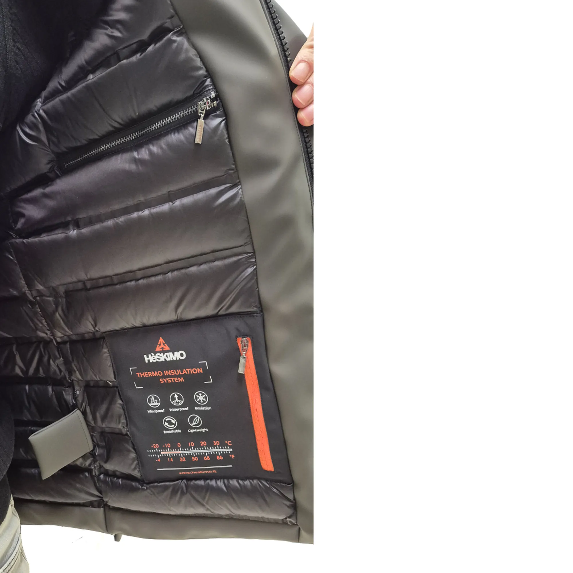 Hèskimo B'Rubber Touch Parka' Military He9440016 169000