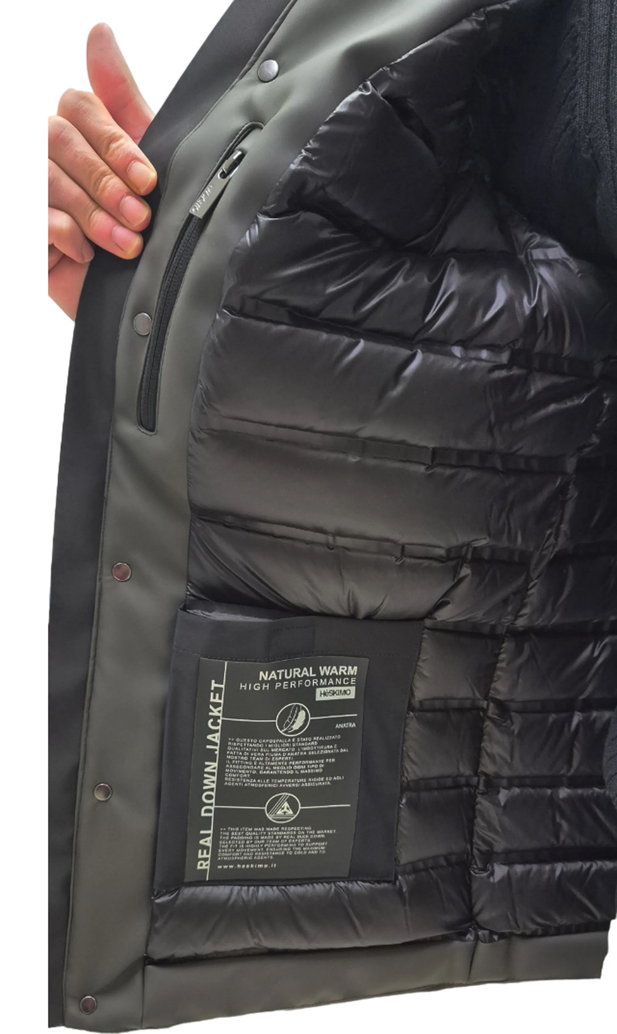 Hèskimo B'Rubber Touch Parka' Military He9440016 169001