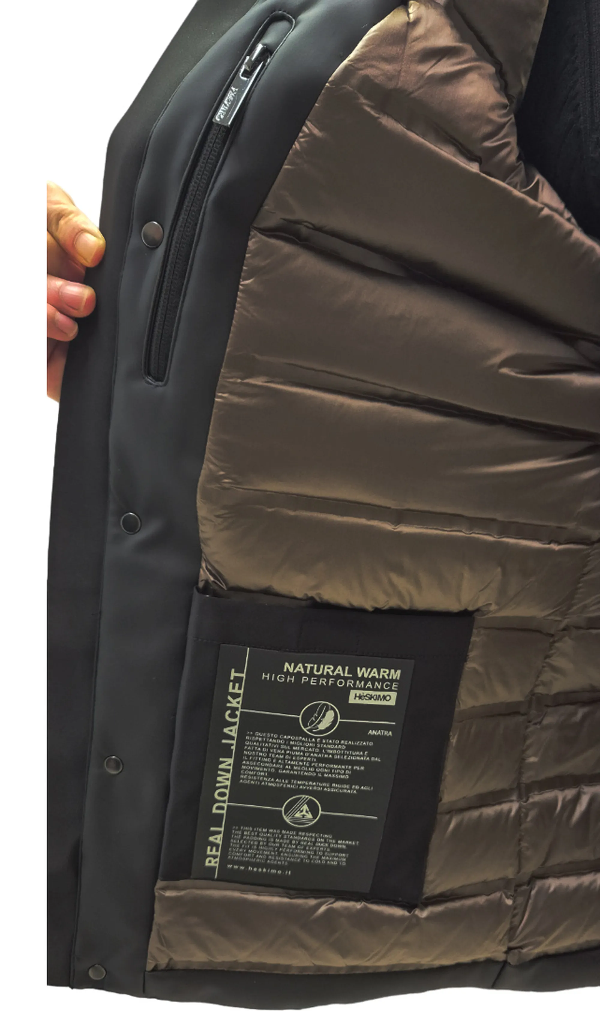 Hèskimo B'Rubber Touch Parka' Black He9440016 168995