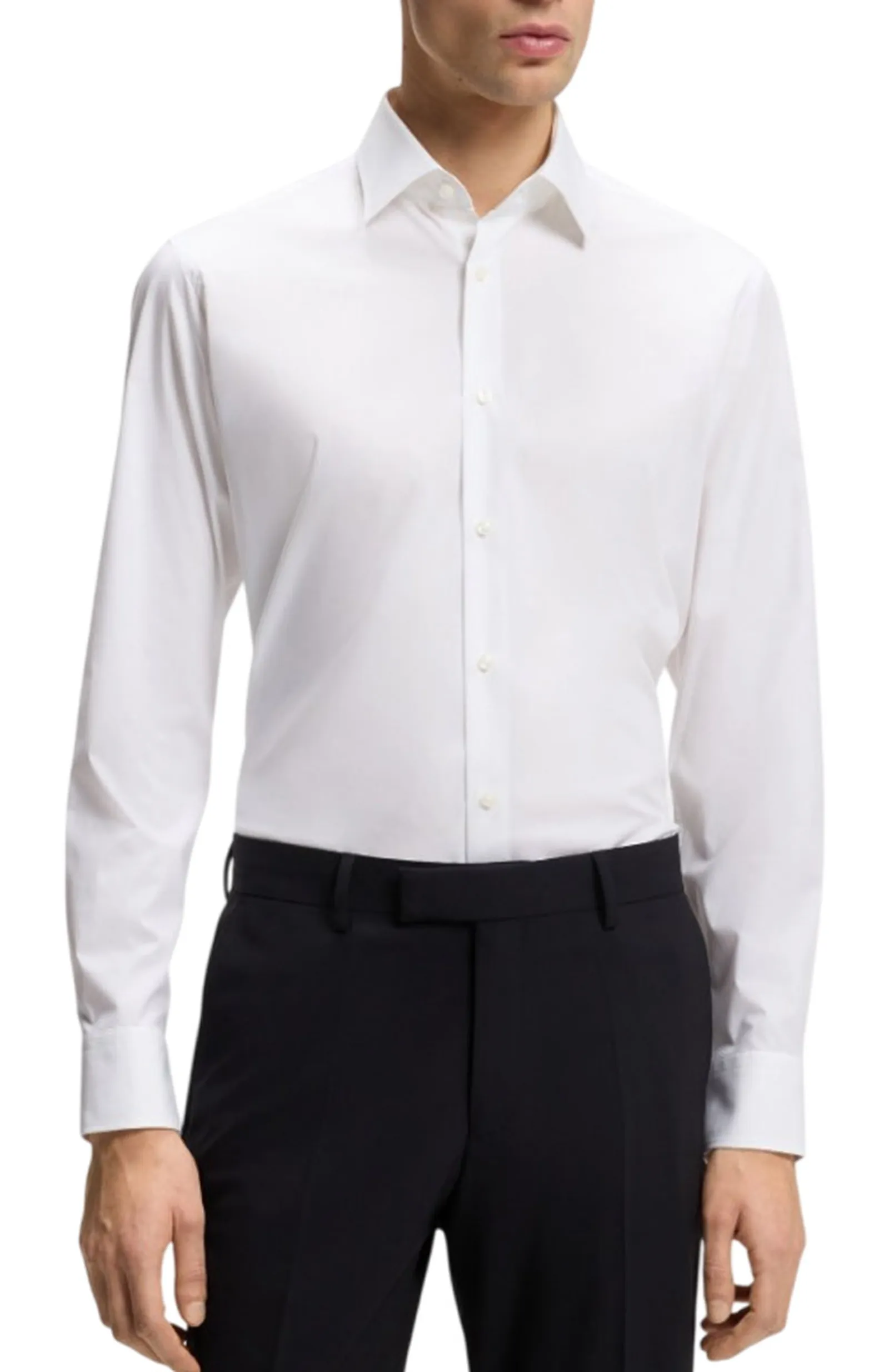 Hugo Boss Camicia H-Joe-Kent Bianco 50473265 190354