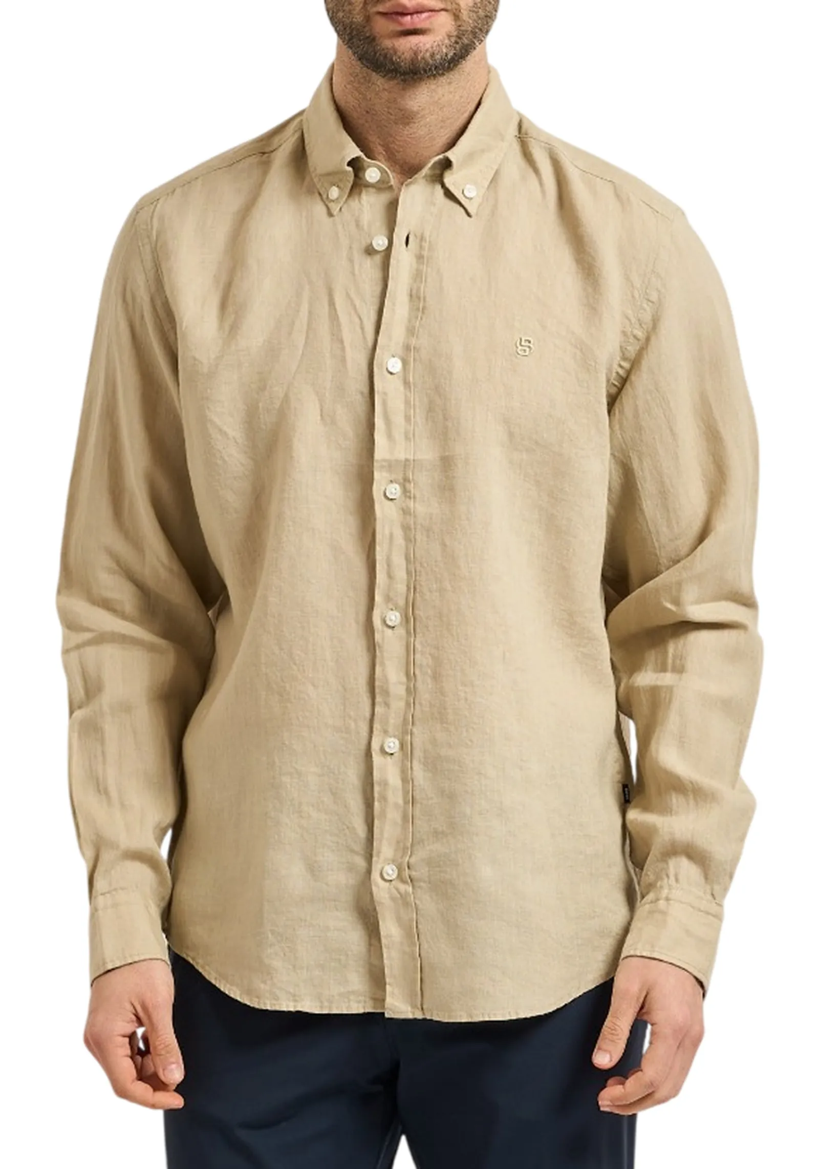 Hugo Boss Camicia Liam Beige 50556077 181940