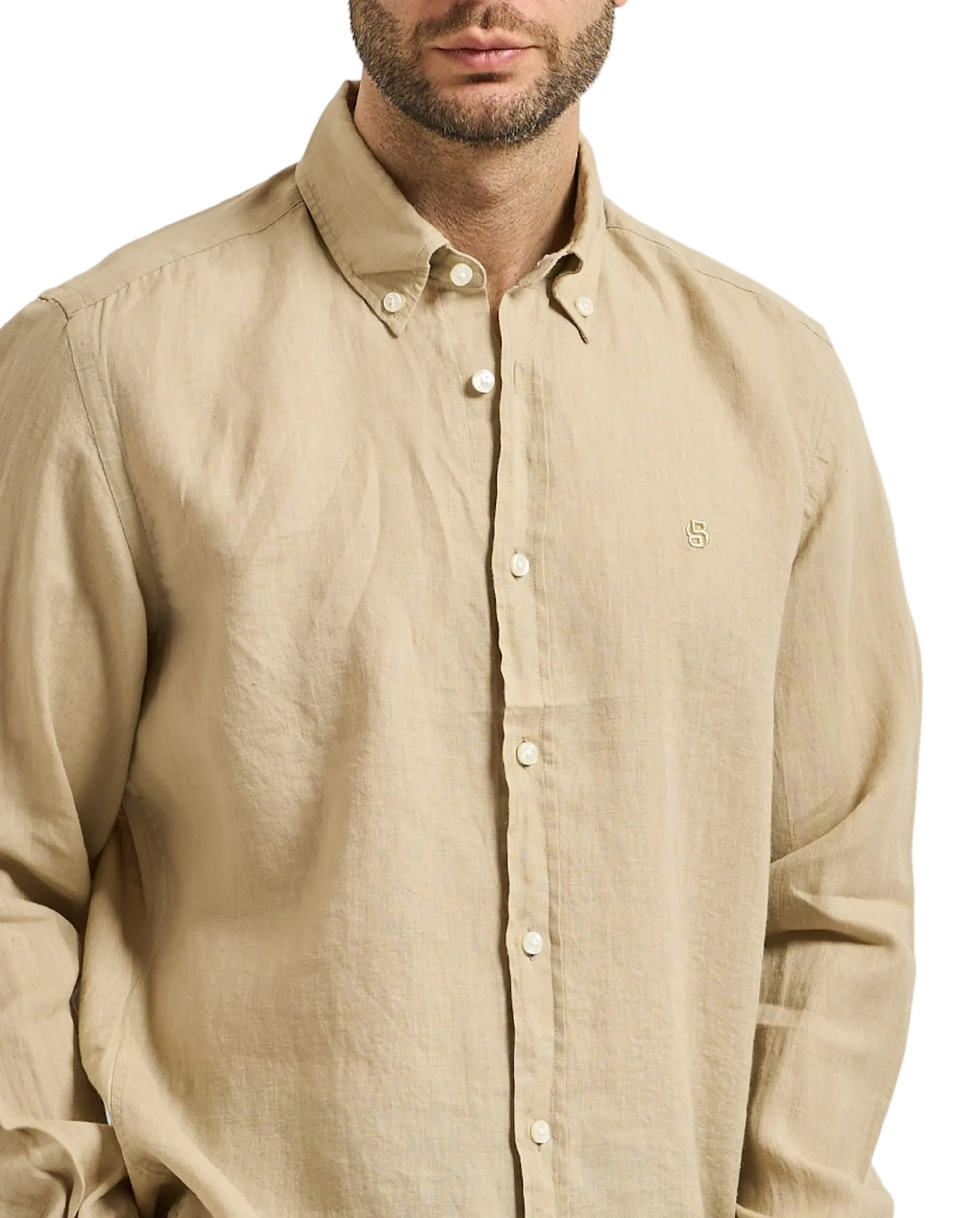 Hugo Boss B'Liam Shirt' Beige 50556077 181942