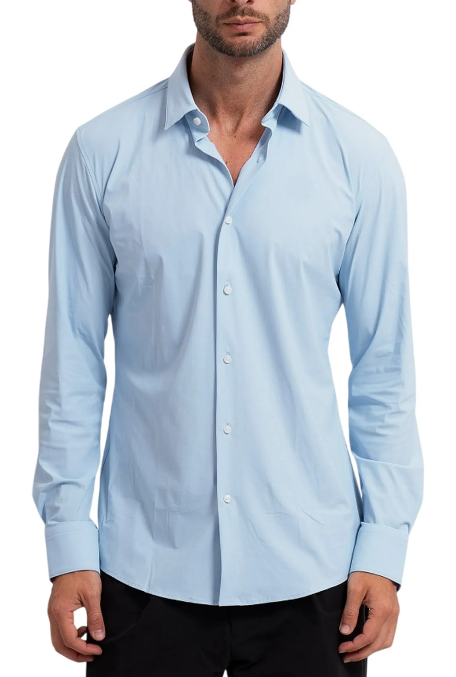 Hugo Boss Camicia P-Hank-S-K-261 Celeste 50555747 190301