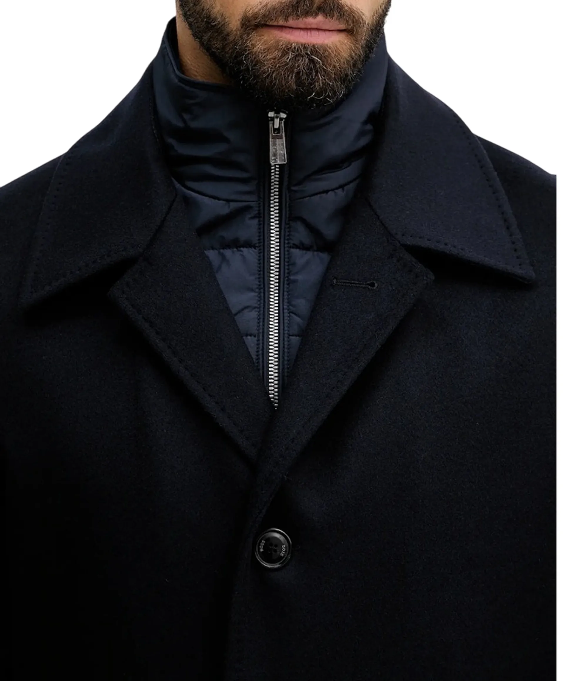 Hugo Boss Cappotto H-Clark Blu 50551087 166614