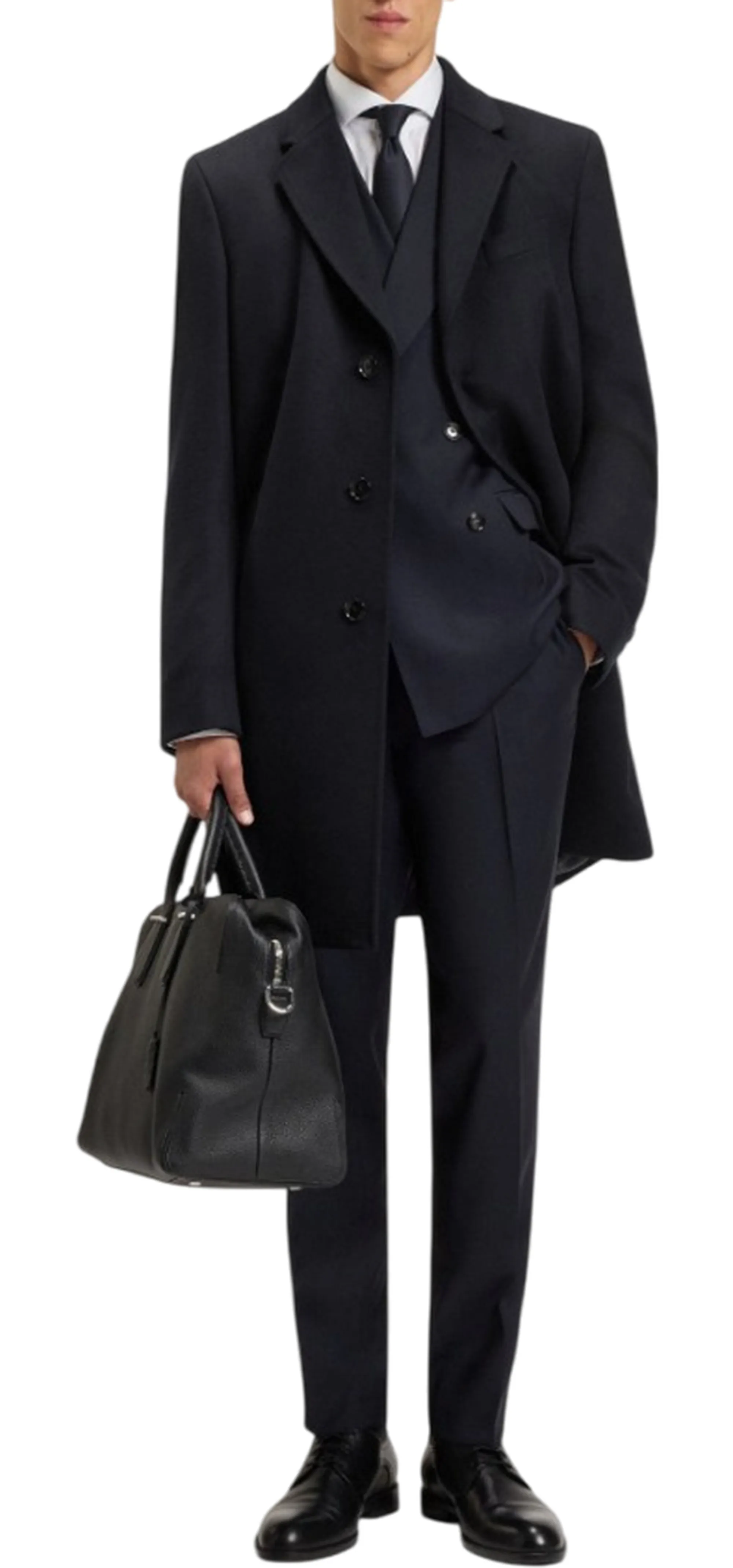 Hugo Boss Cappotto H-Hyde Blu 50549187 166634