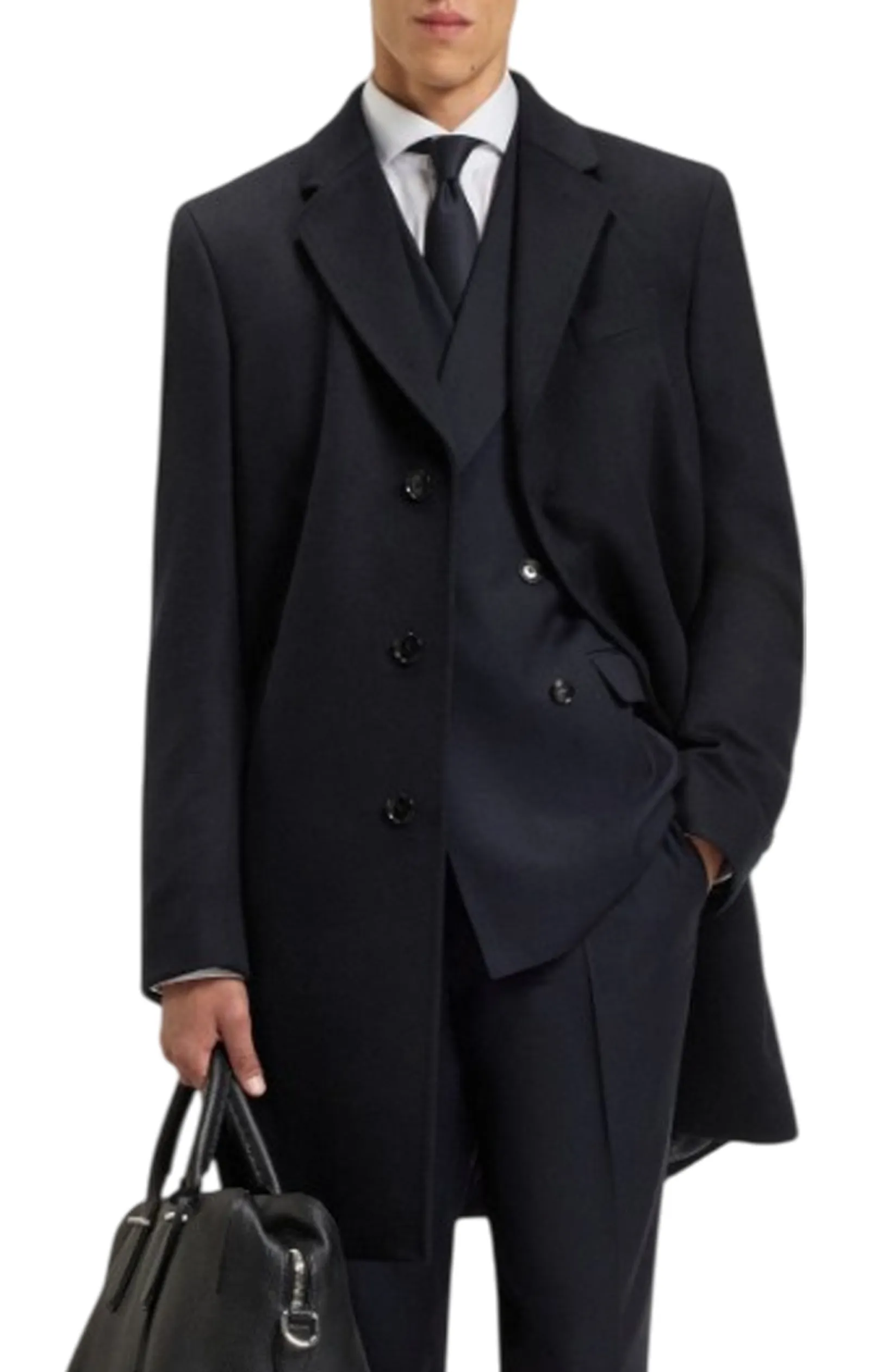 Hugo Boss Cappotto H-Hyde Blu 50549187 166635