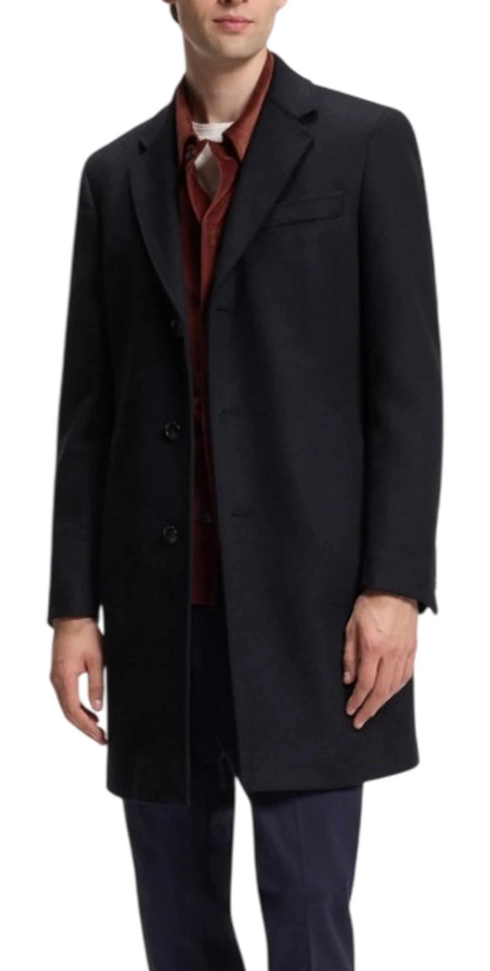 Hugo Boss Cappotto H-Hyde Blu 50571557 190312