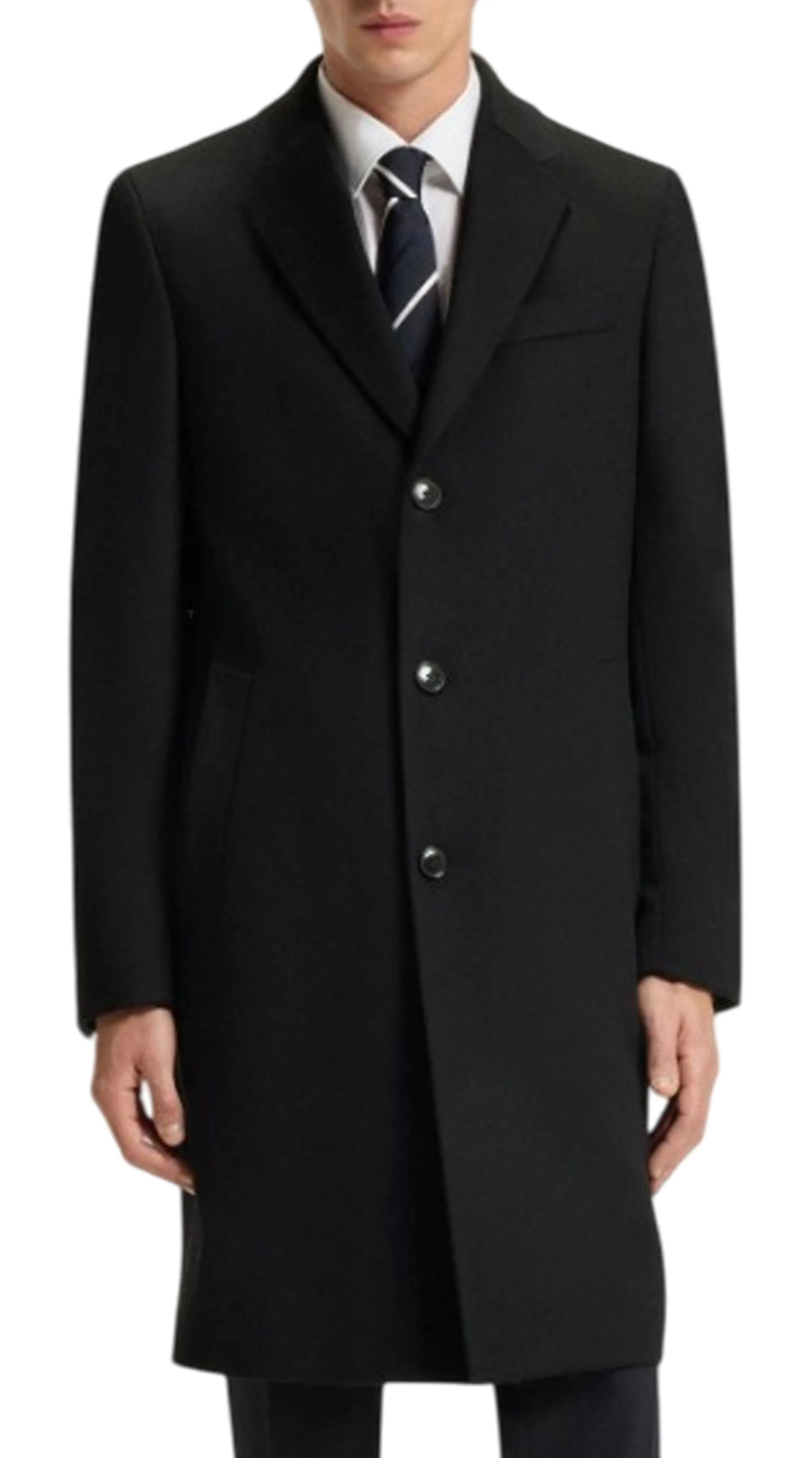 Hugo Boss Cappotto H-Hyde Nero 50549187 166650