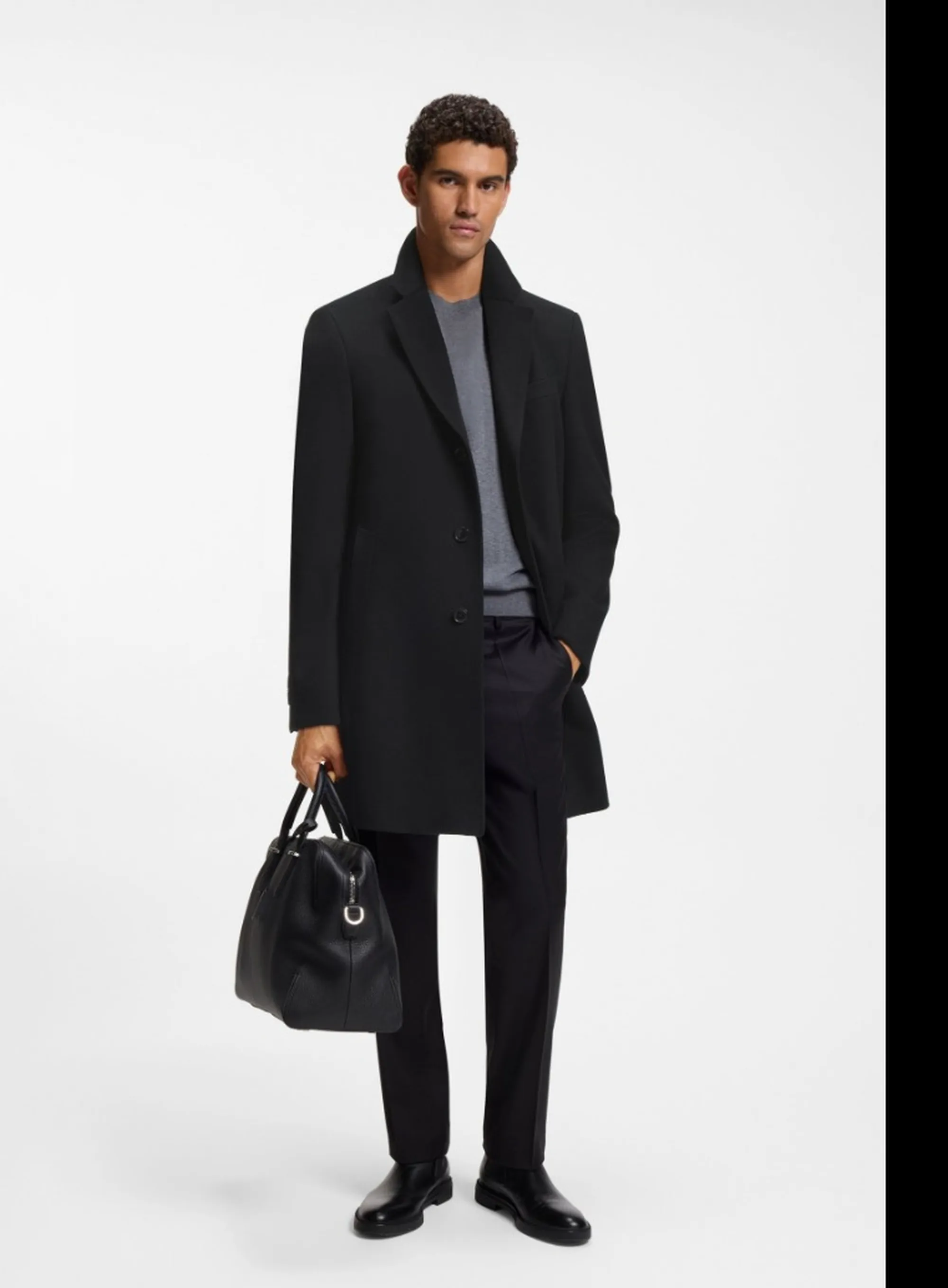 Hugo Boss Cappotto H-Hyde Nero 50571557 189558